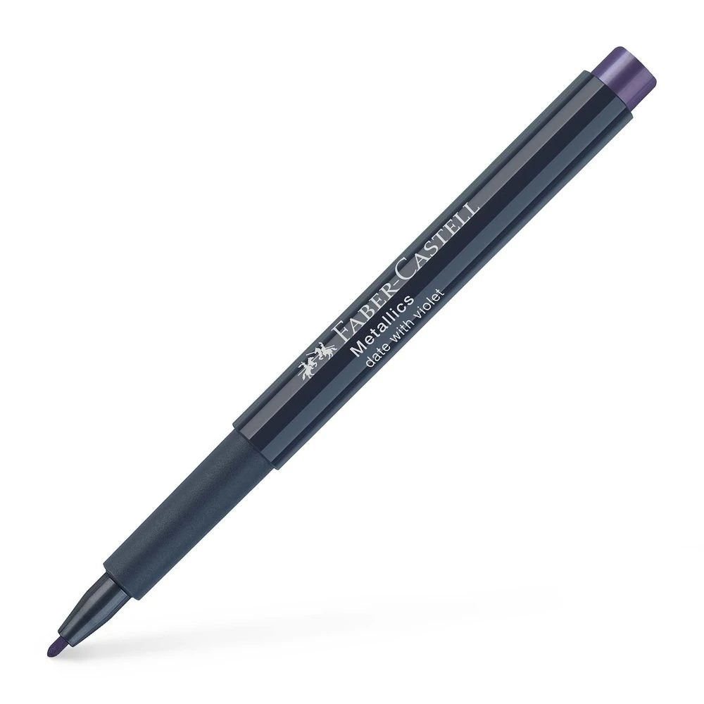4 Faber-Castell Metallic Permanent Marker Date with Violet, 4 of 6