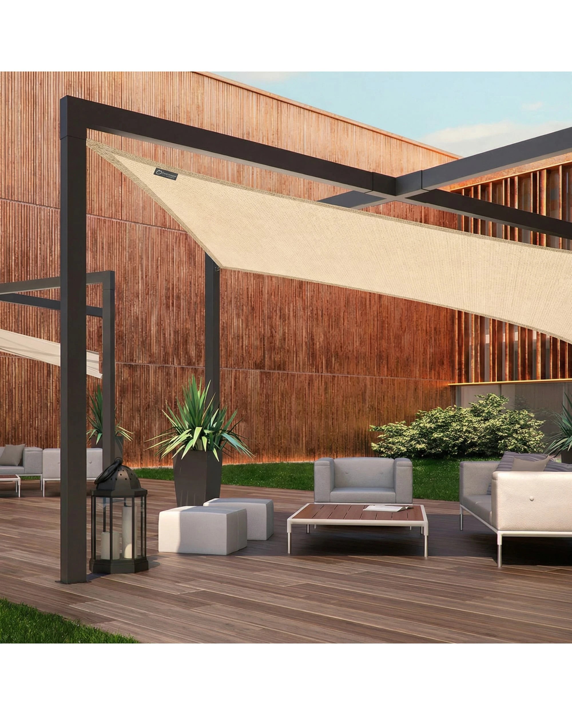 3 Wallaroo 3m x 3m Square Shade Sail - Yellow, 3 of 3