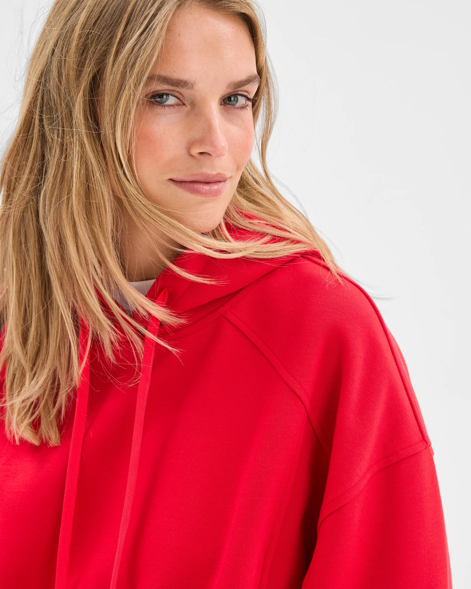 6 Lily Loves Panelled Hoodie FLAME, 6 of 7