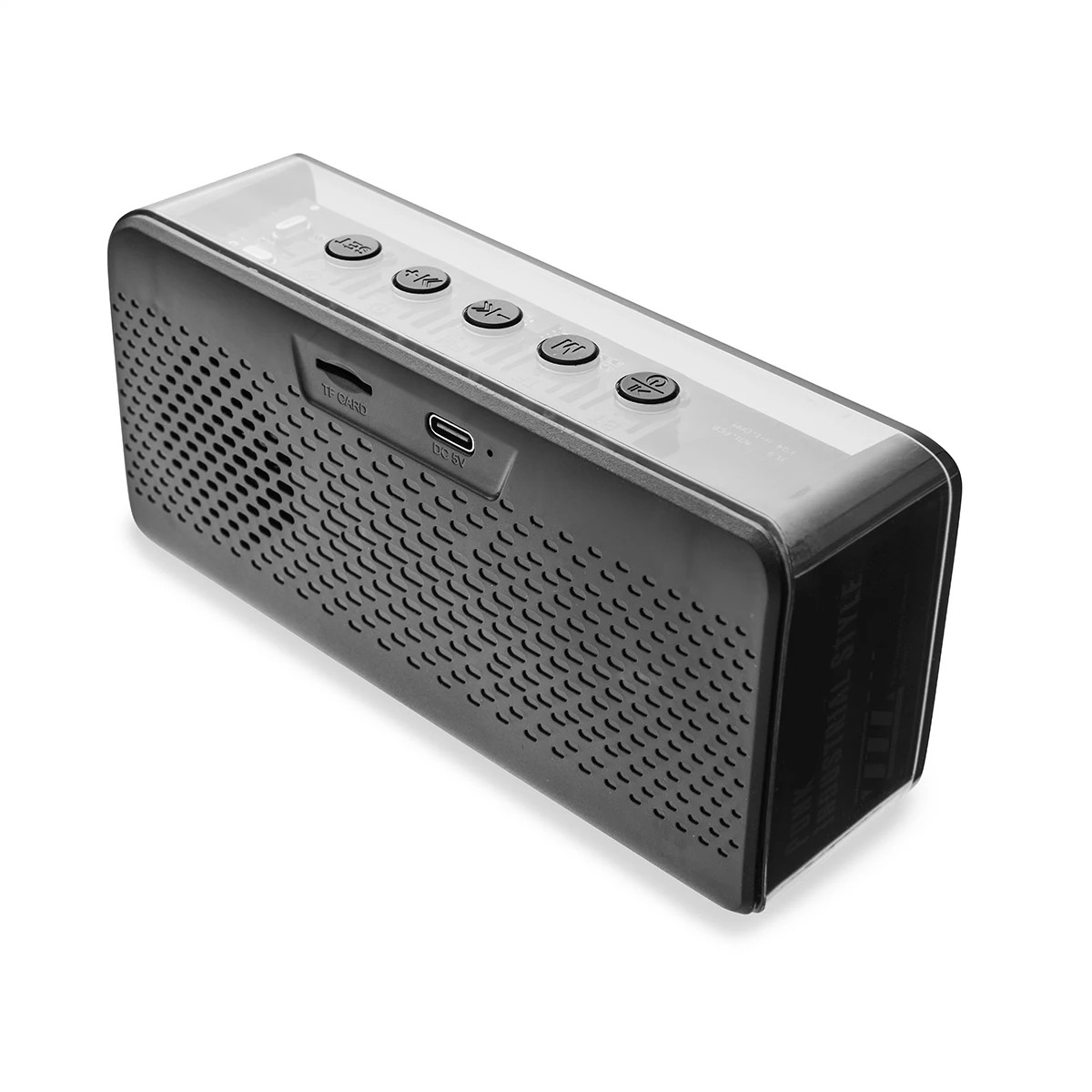 6 Clock Radio Bluetooth Speaker - Black, 6 of 10