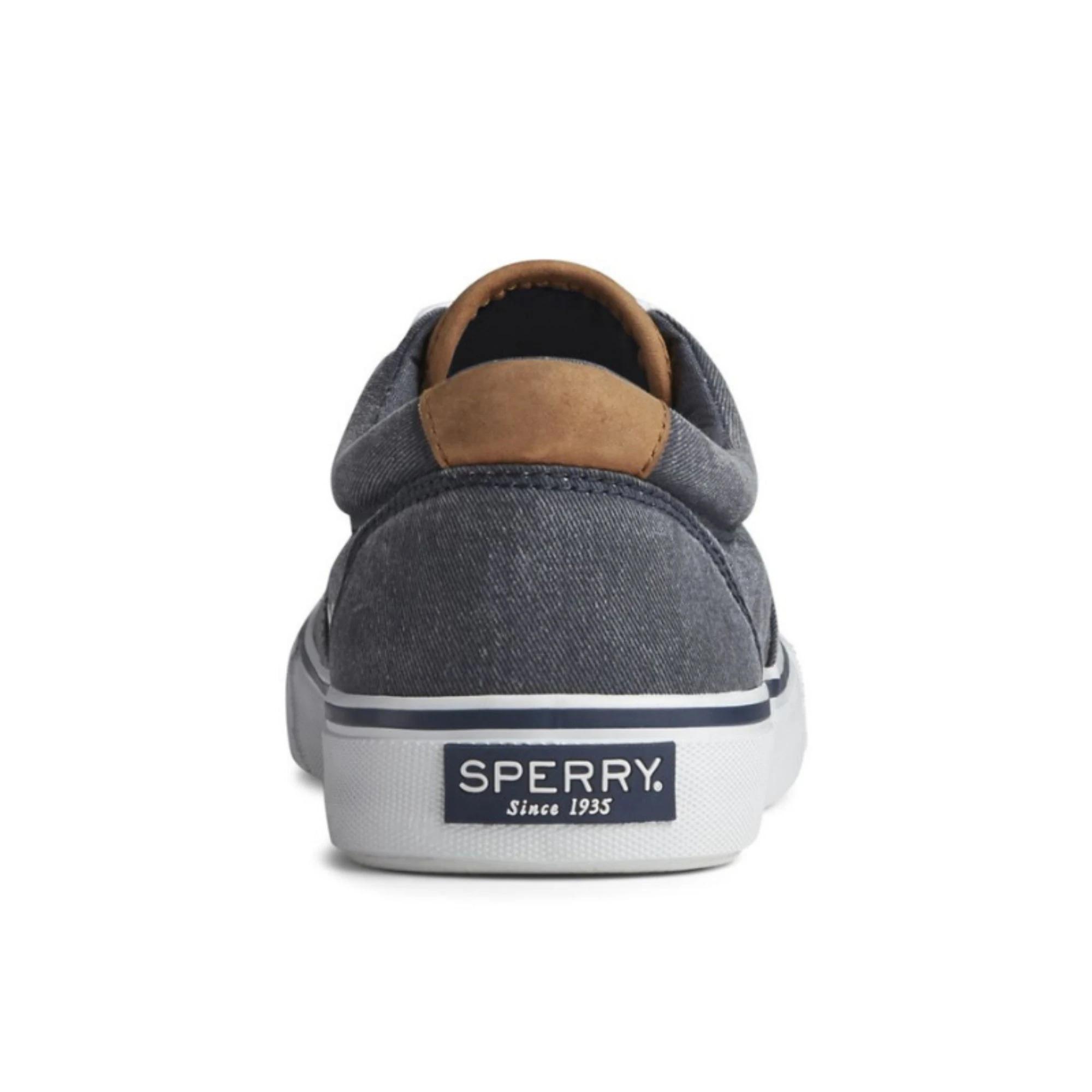 3 Sperry Men's Striper II Washed CVO Sneaker BLUE, 3 of 4