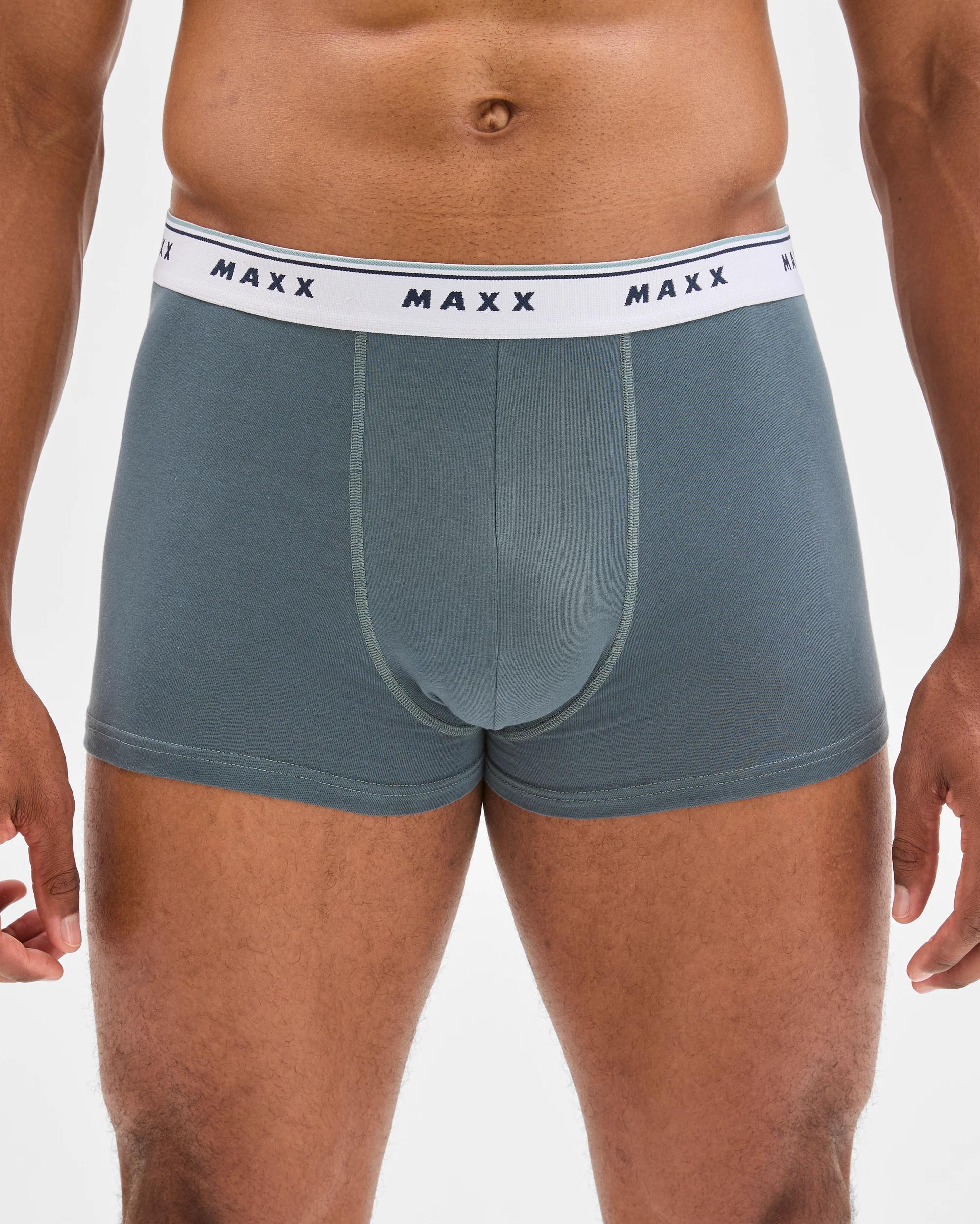 4 Maxx Australian Cotton 3 Pack Hipster Trunks SLATE BLACK, 4 of 4