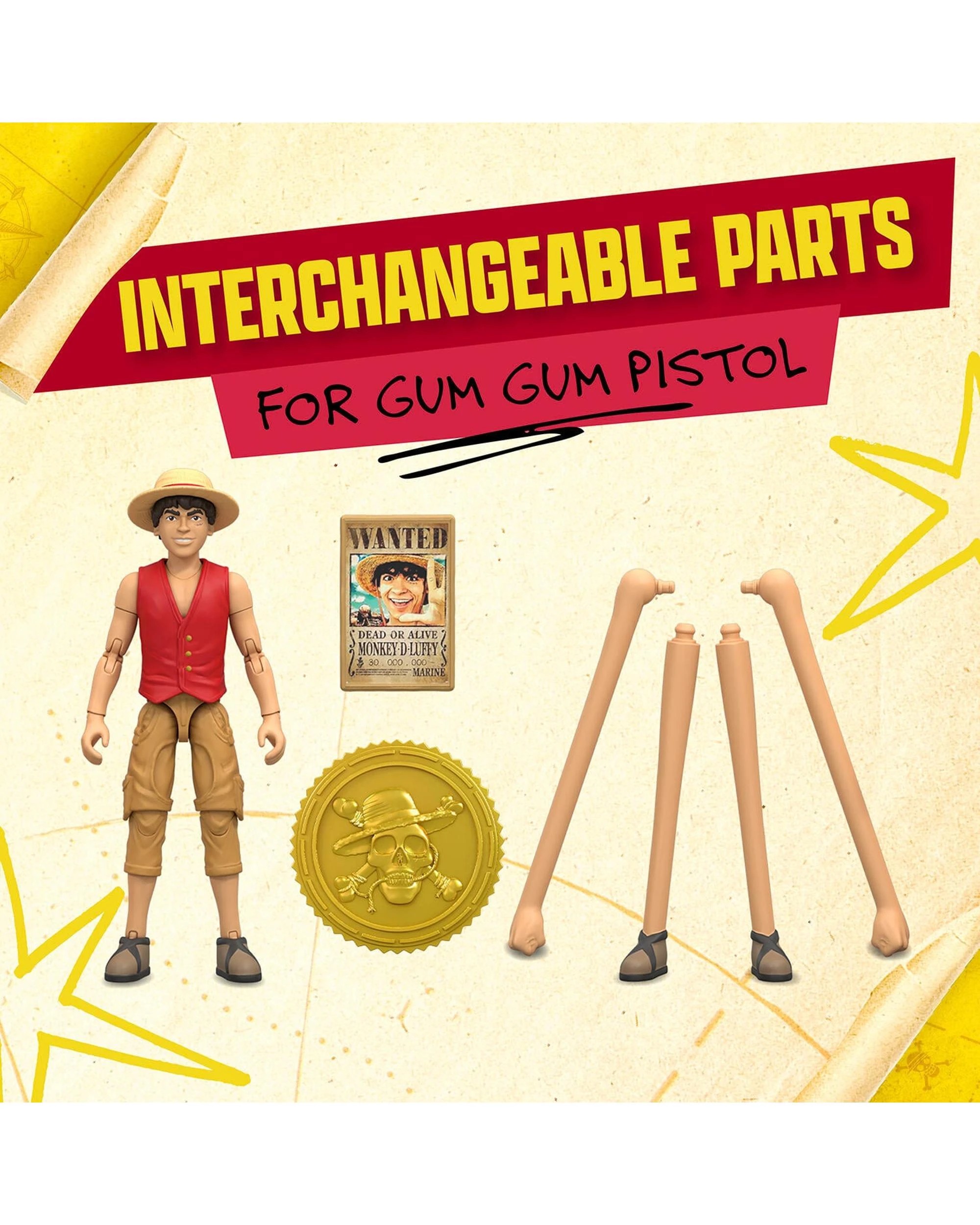 7 One Piece Netflix Adventure Series 1 Monkey D Luffy Action Figure, 7 of 9