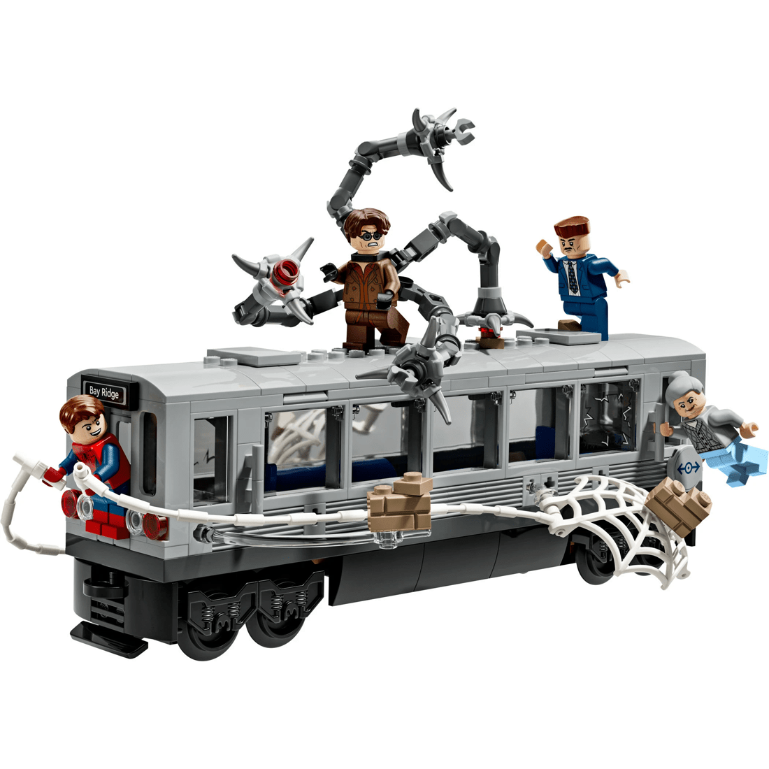 2 LEGO Marvel Super Heroes Spider-Man vs. Doc Ock Subway Train Scene 76321, 2 of 10