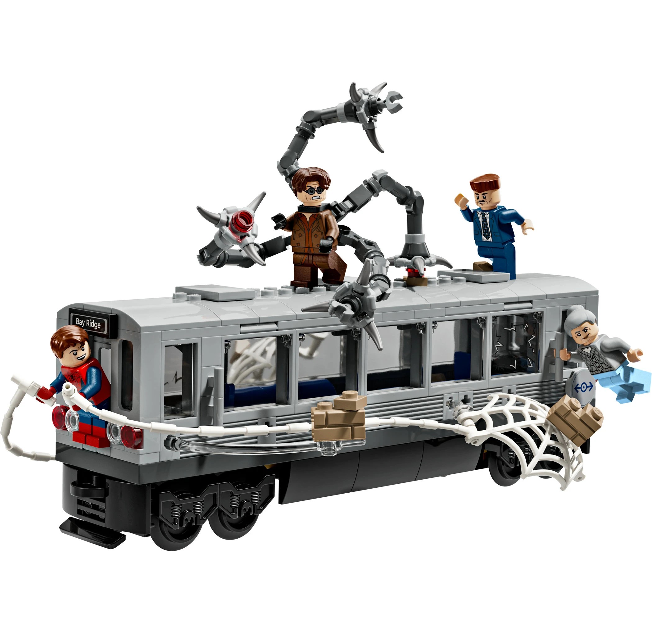 2 LEGO Marvel Super Heroes Spider-Man vs. Doc Ock Subway Train Scene 76321, 2 of 10