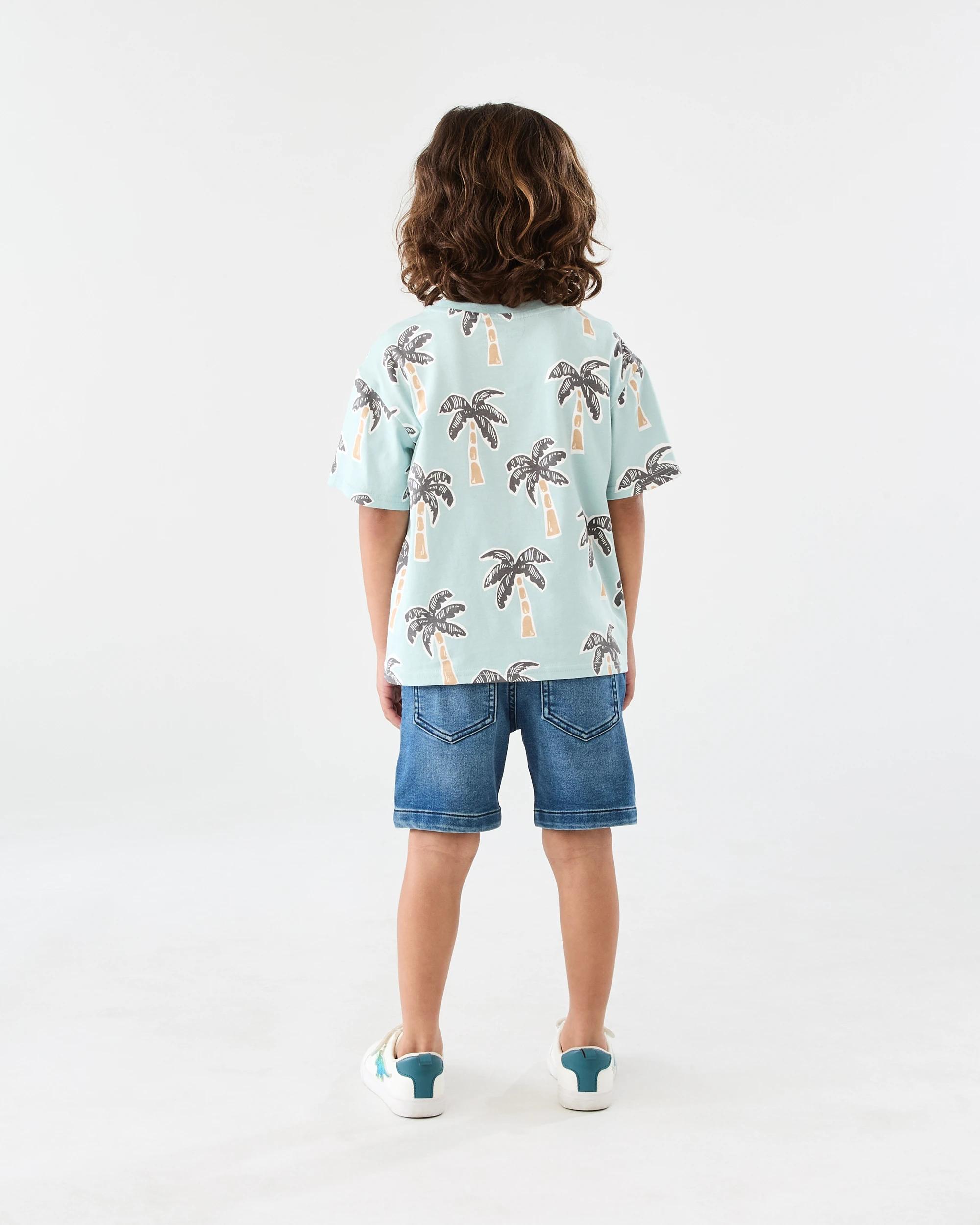 6 All Over Print T-shirt Grn Palm, 6 of 6