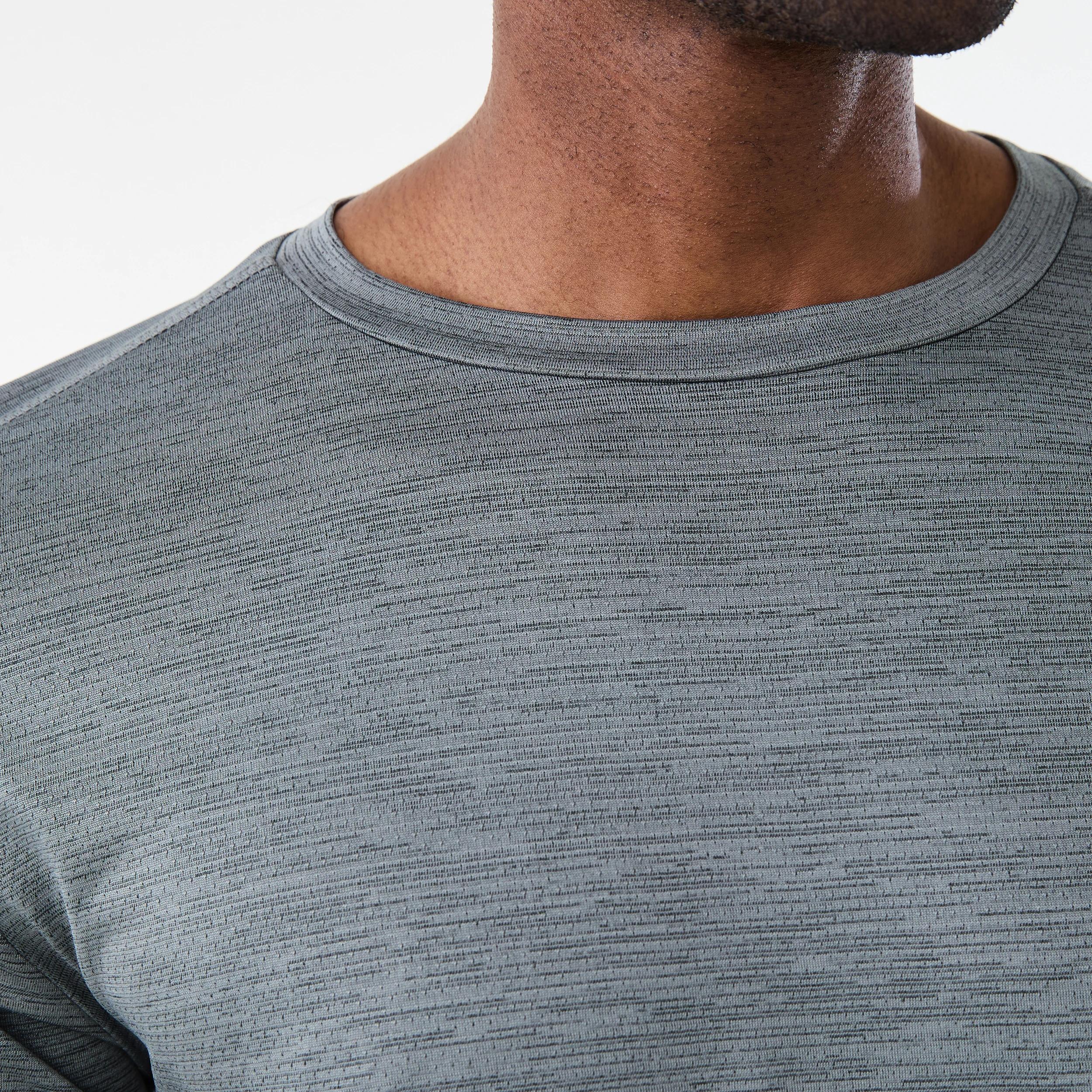 5 Active Mens Crew Neck Cationic T-shirt QUIET SHADE, 5 of 5
