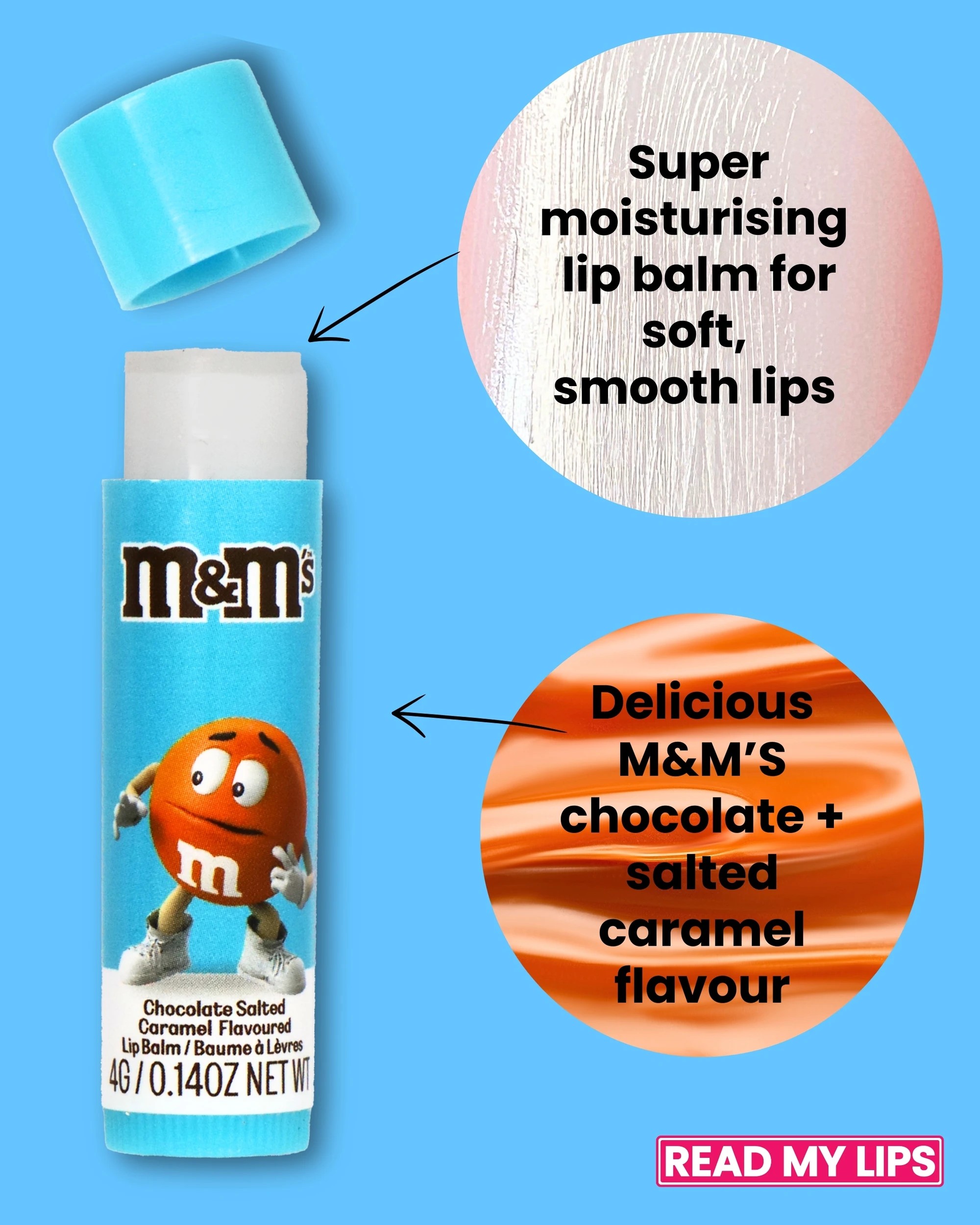 5 M&M’s Read My Lips Lip Balm 4g - Chocolate Salted Caramel Flavoured, 5 of 6