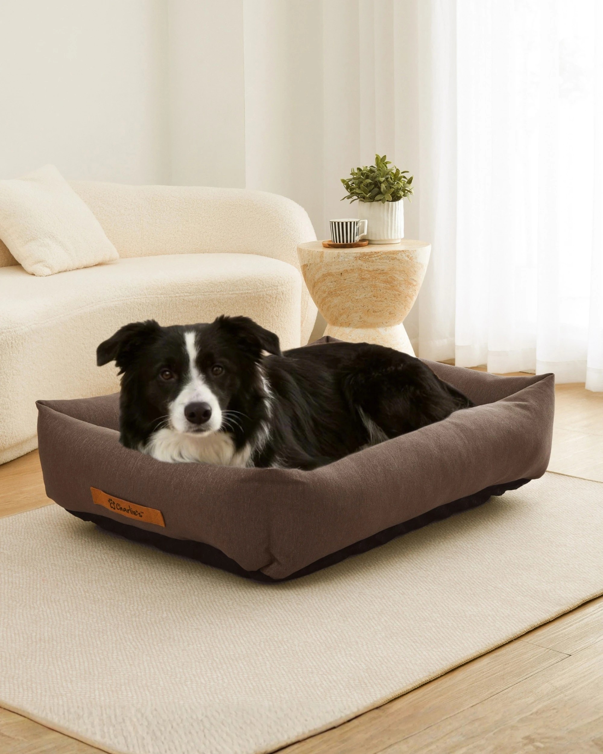 7 Charlie's Brooksy Woven Dog Bed Medium - Chocolate, 7 of 10