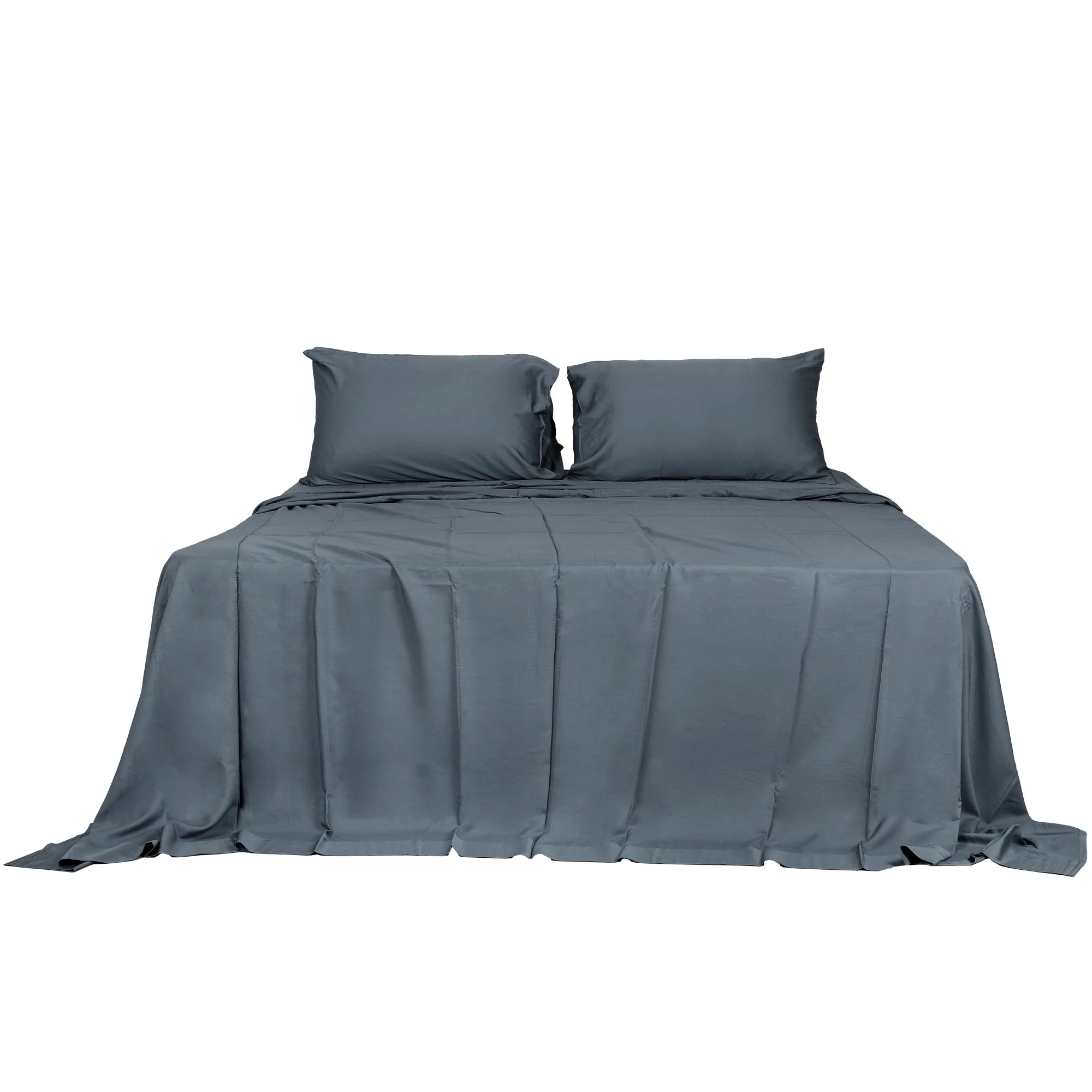 1 Dreamz King Charcoal Bamboo Fitted Sheet Set
 - King Bed
 - King Bed, 1 of 2