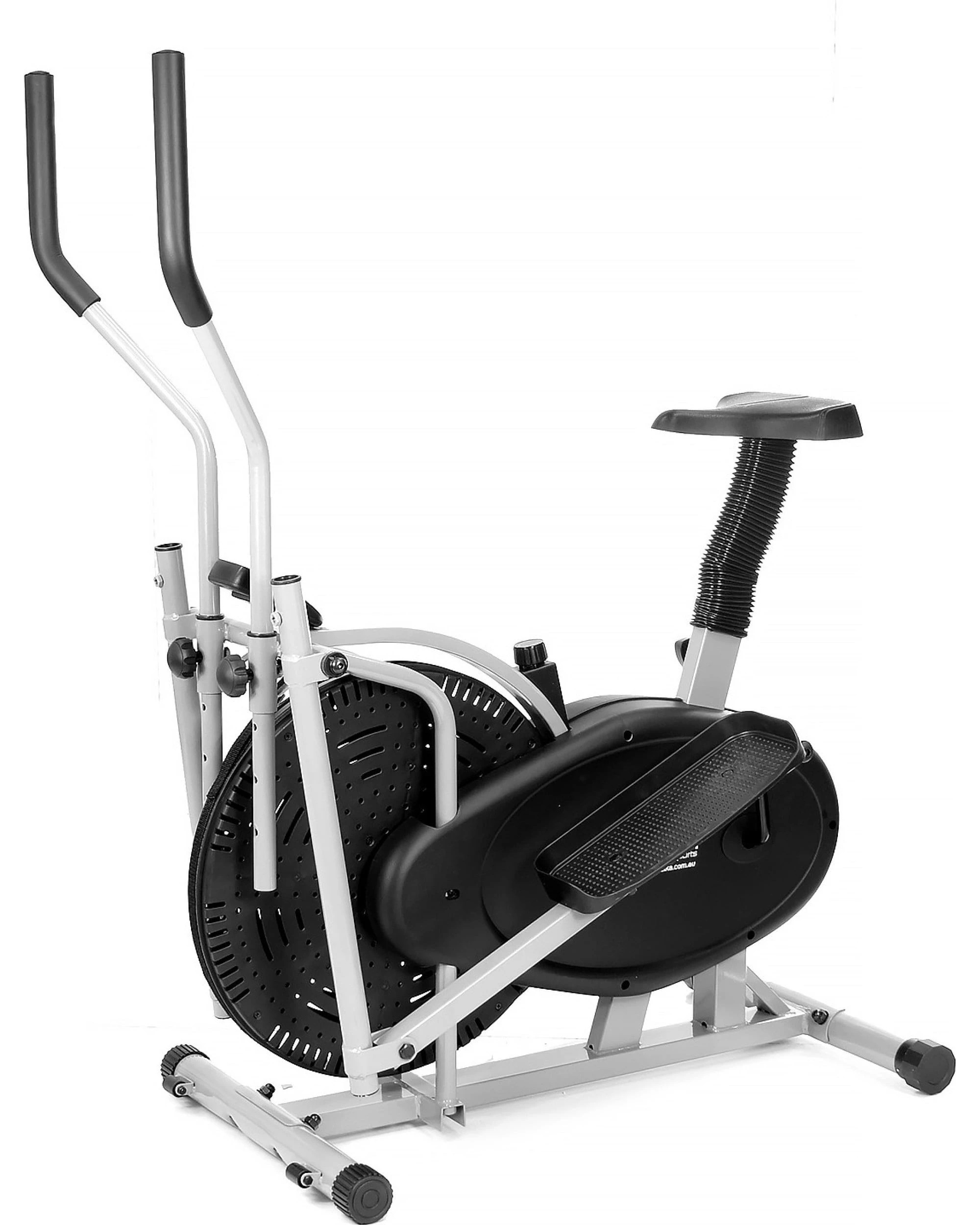 1 Powertrain 2-in-1 Elliptical Cross Trainer and Exercise Bike - Black, 1 of 9