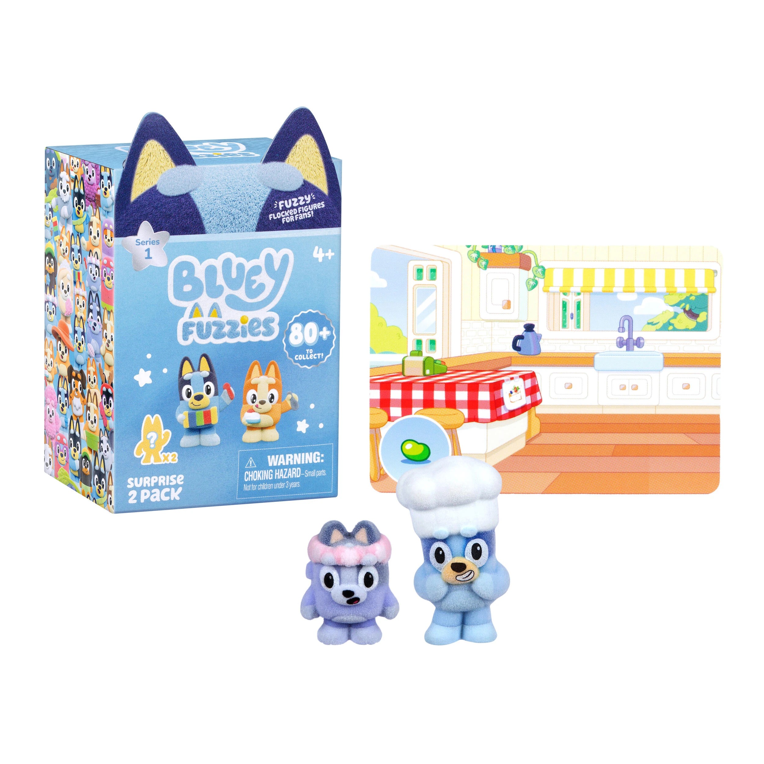 5 2 Pack Bluey Fuzzies S1 Collectible - Assorted - Multi, 5 of 6