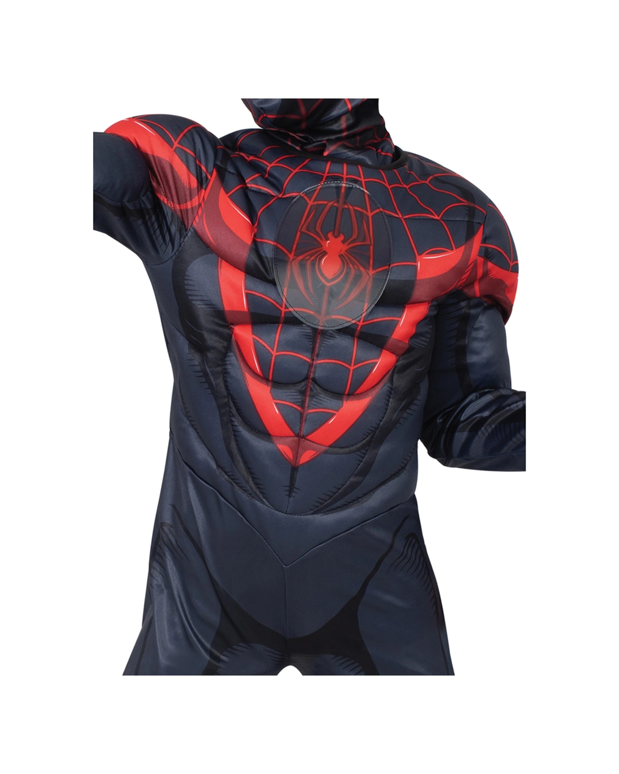 3 Spiderman Miles Morales Deluxe Lenticular Kids Costume L - Multi, 3 of 3
