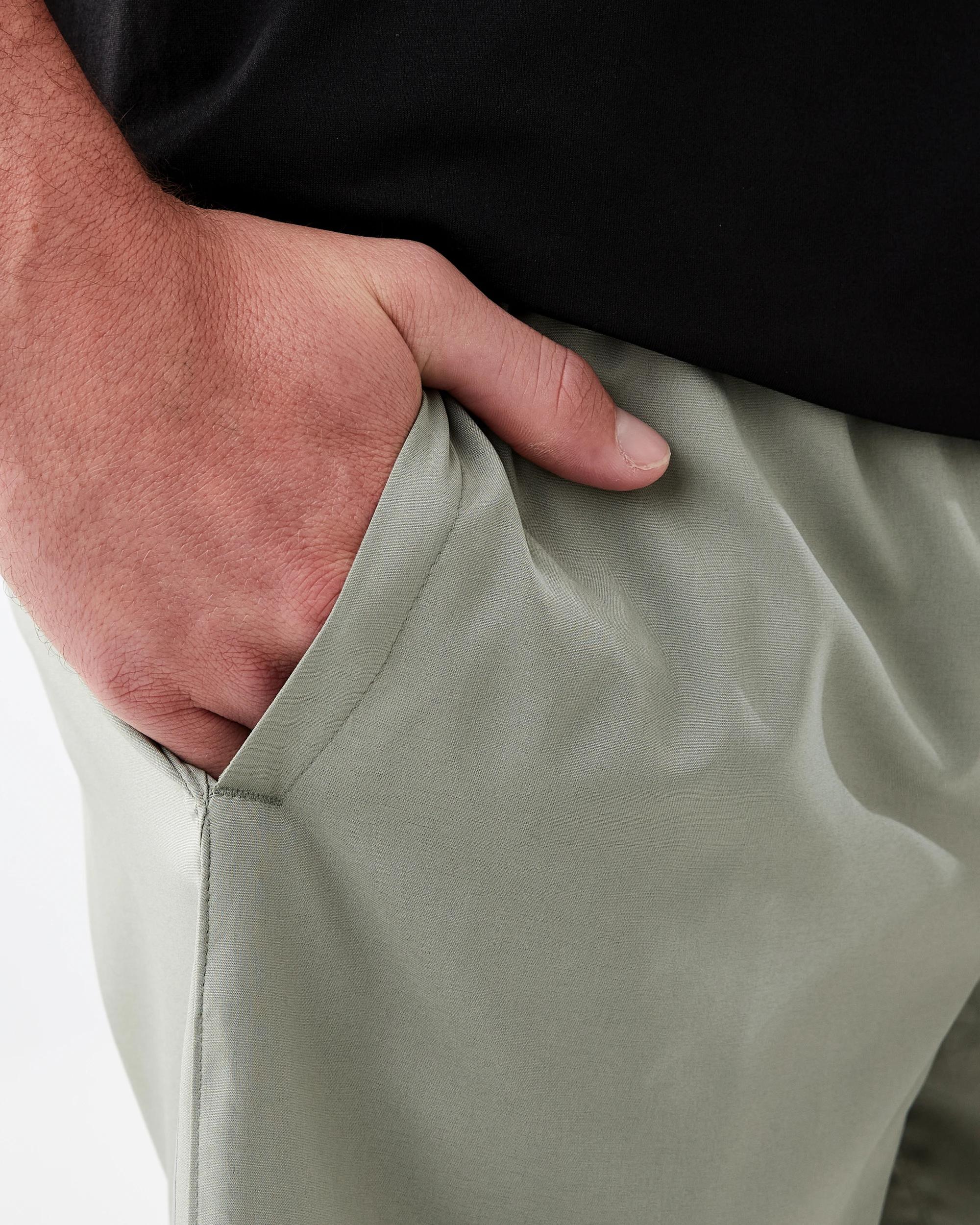 5 Active Mens Woven Stretch Shorts Rhino Grn, 5 of 8