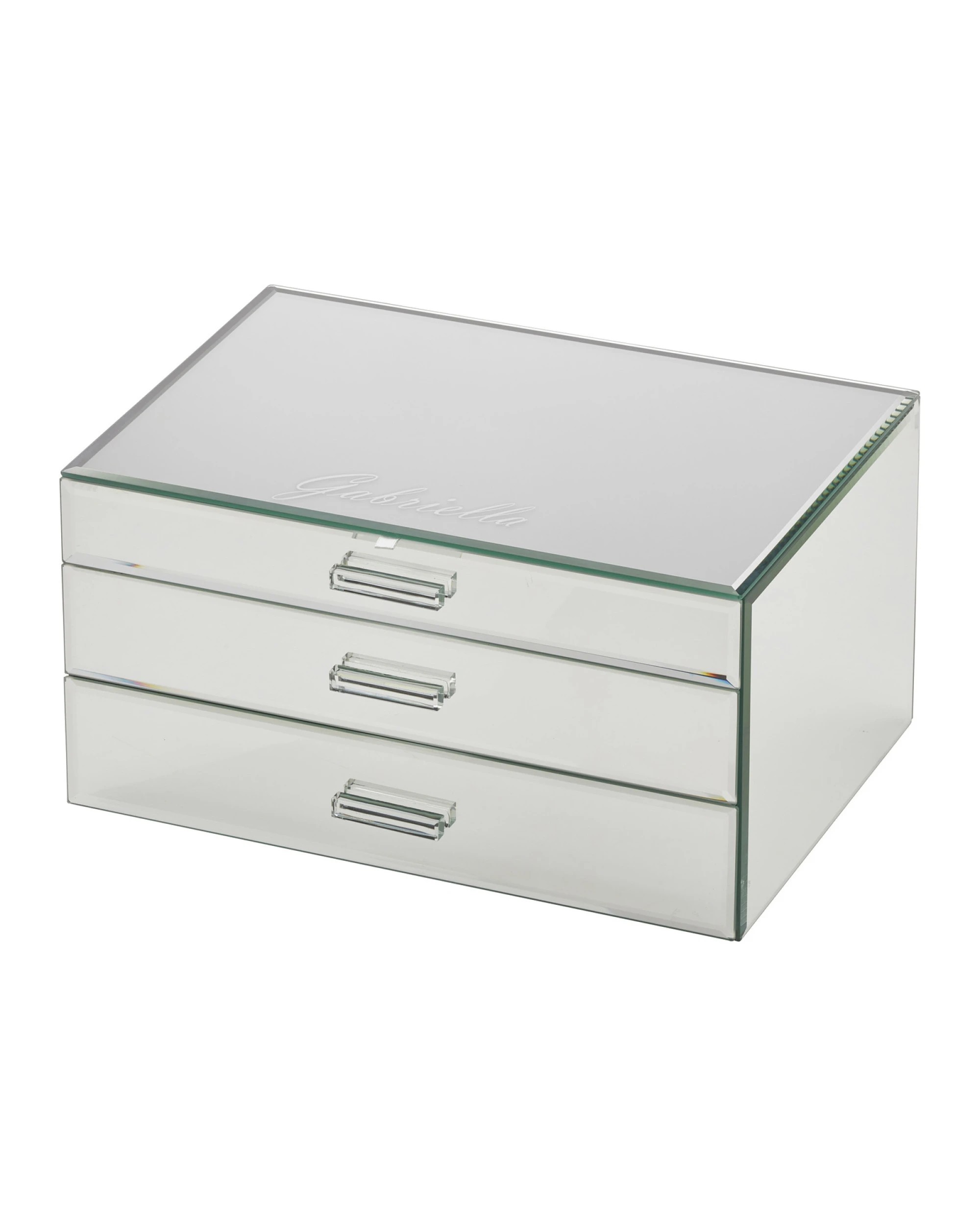 4 One Six Eight London Gabriella Jewellery Box - Mirror - XL - Silver, 4 of 5