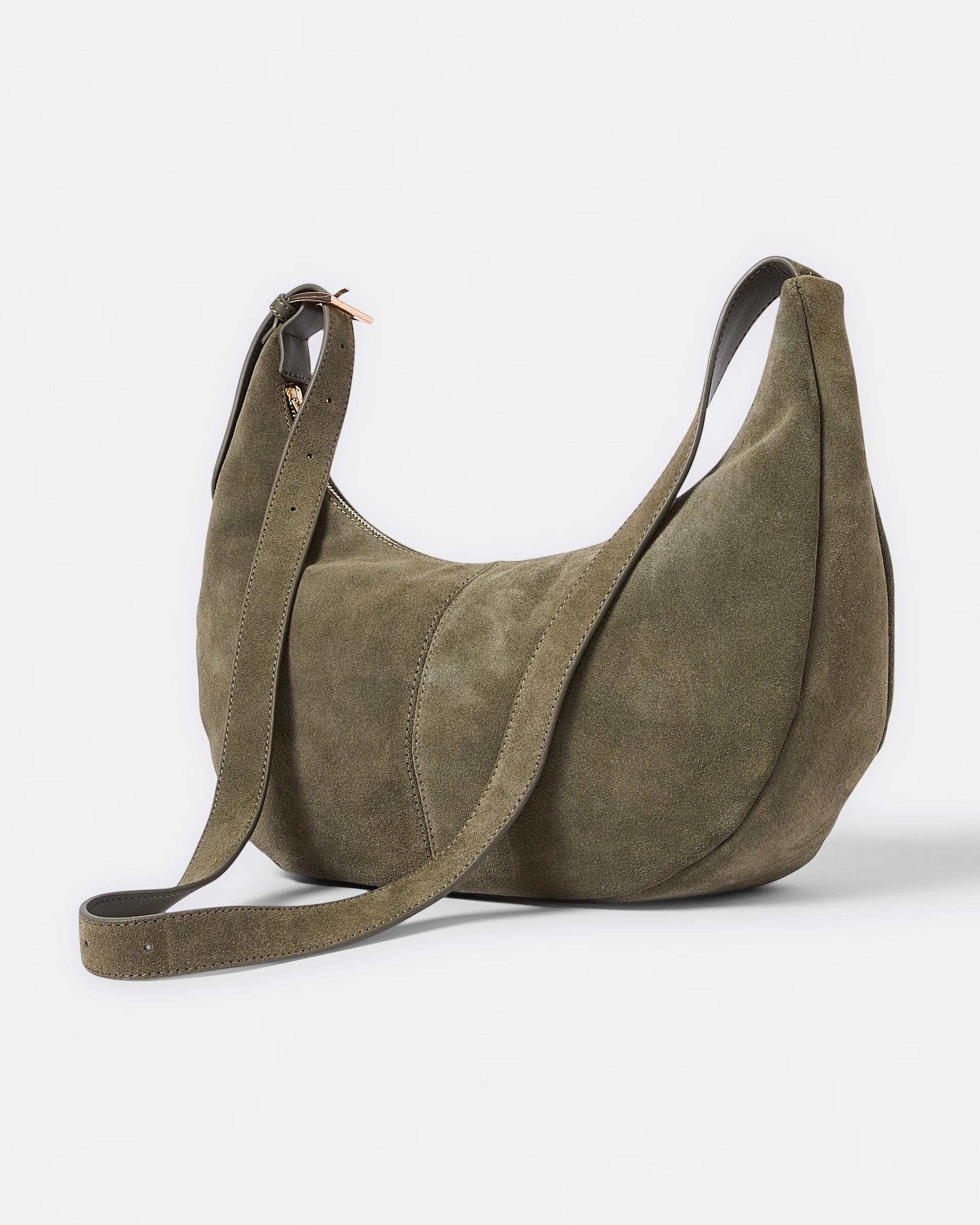 2 Leather Crossbody Bag Deep Sage, 2 of 7