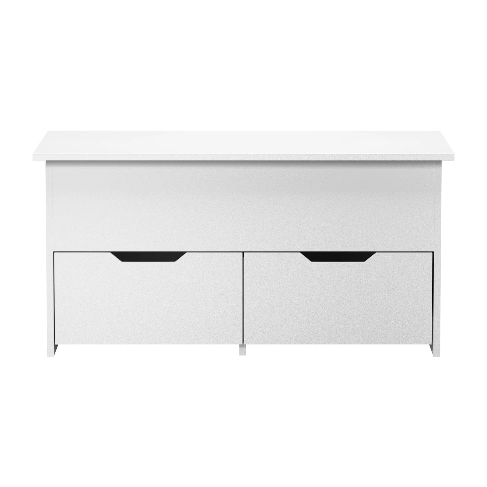 5 Oikiture Coffee Table Lift Up Top With Drawers Hidden Book Storage White - White, 5 of 7