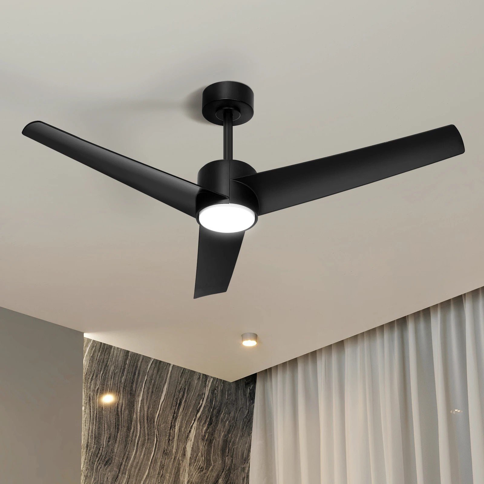 3 Vevare 132cm DC Ceiling Fan with LED Light 5 Speed, 3 of 10