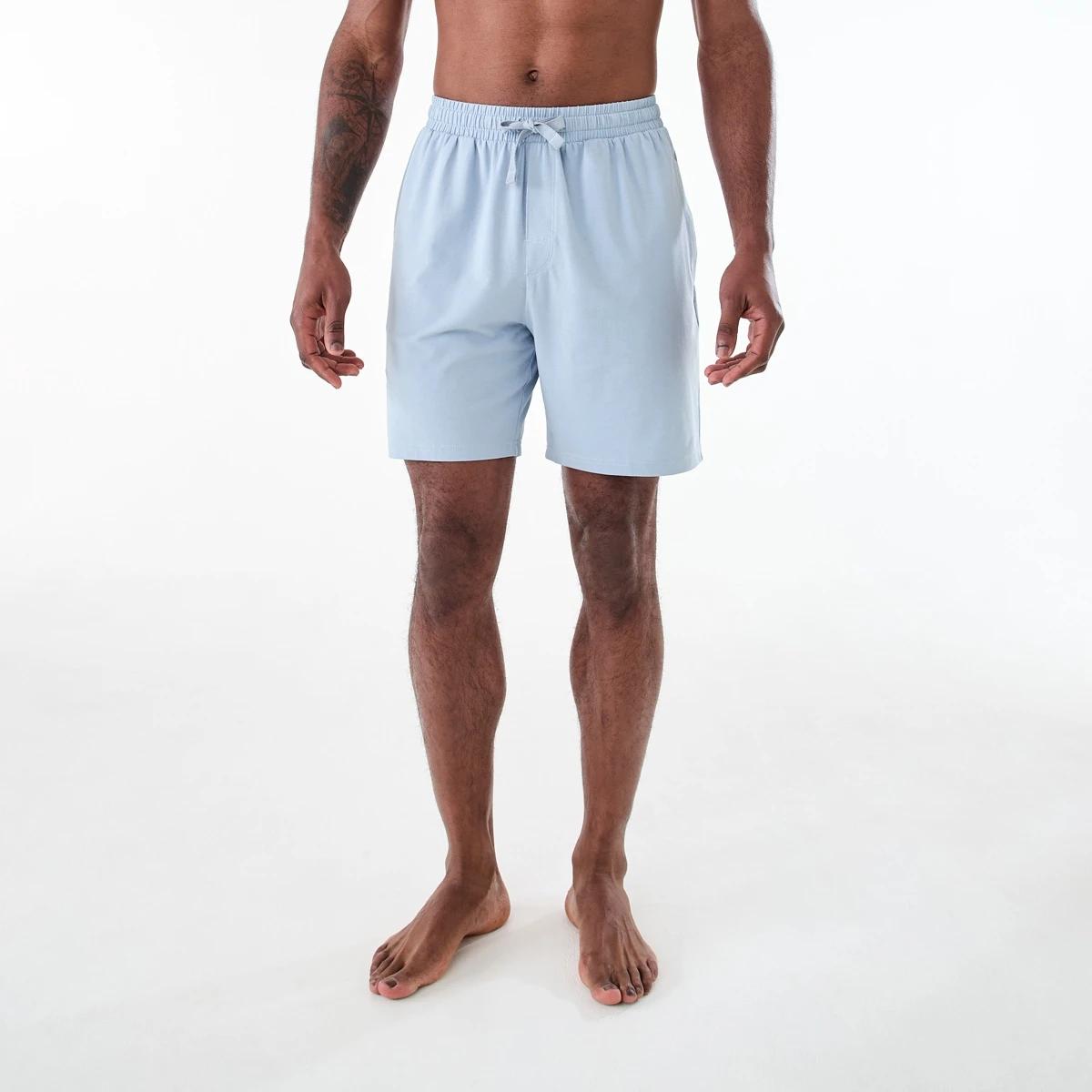 6 Cotton Elastane Shorts FOG BLUE, 6 of 6