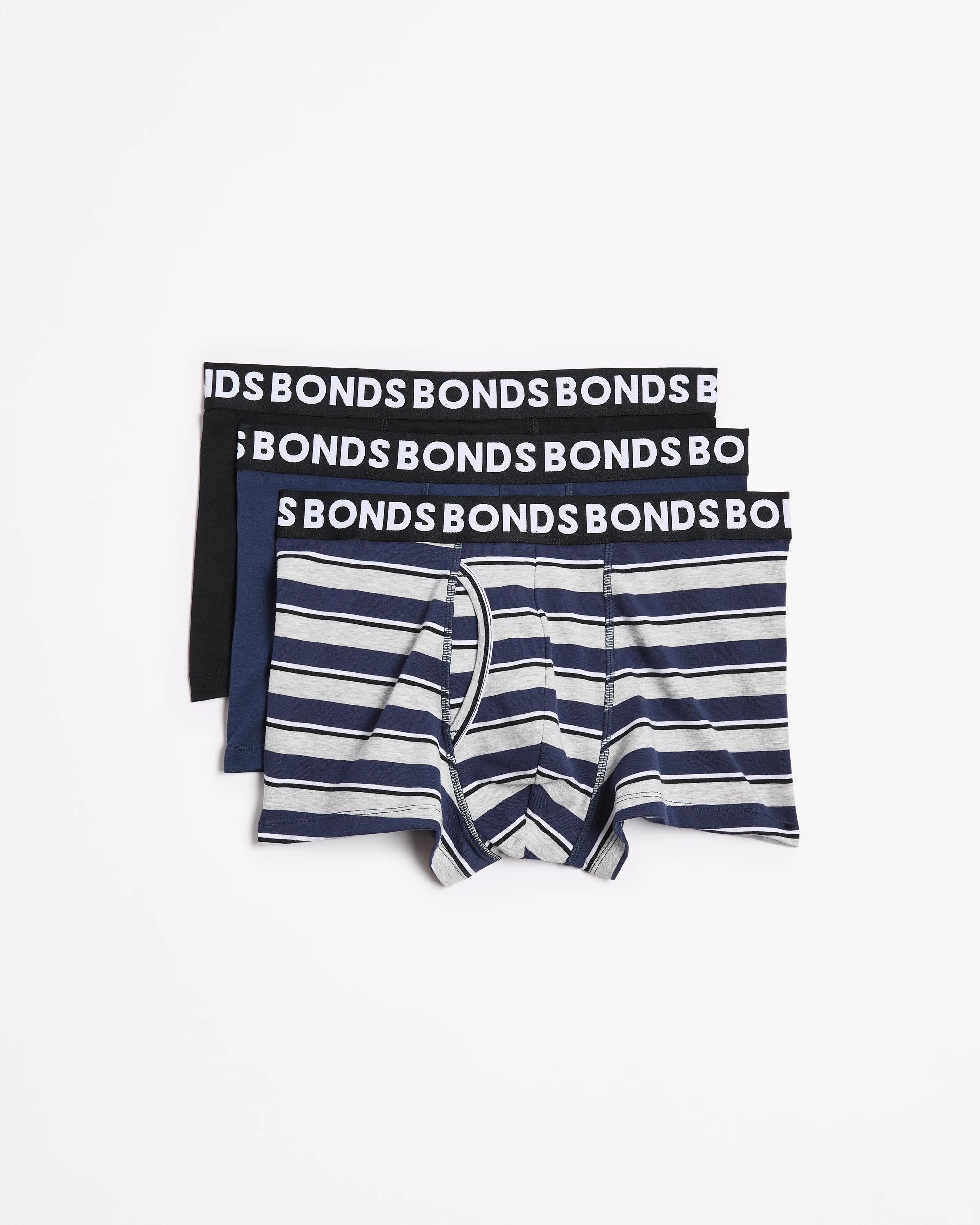 1 3 Pack Classic Trunks - Bonds FRIDAY NIGHT STRIPE/NAVY/BLACK, 1 of 3