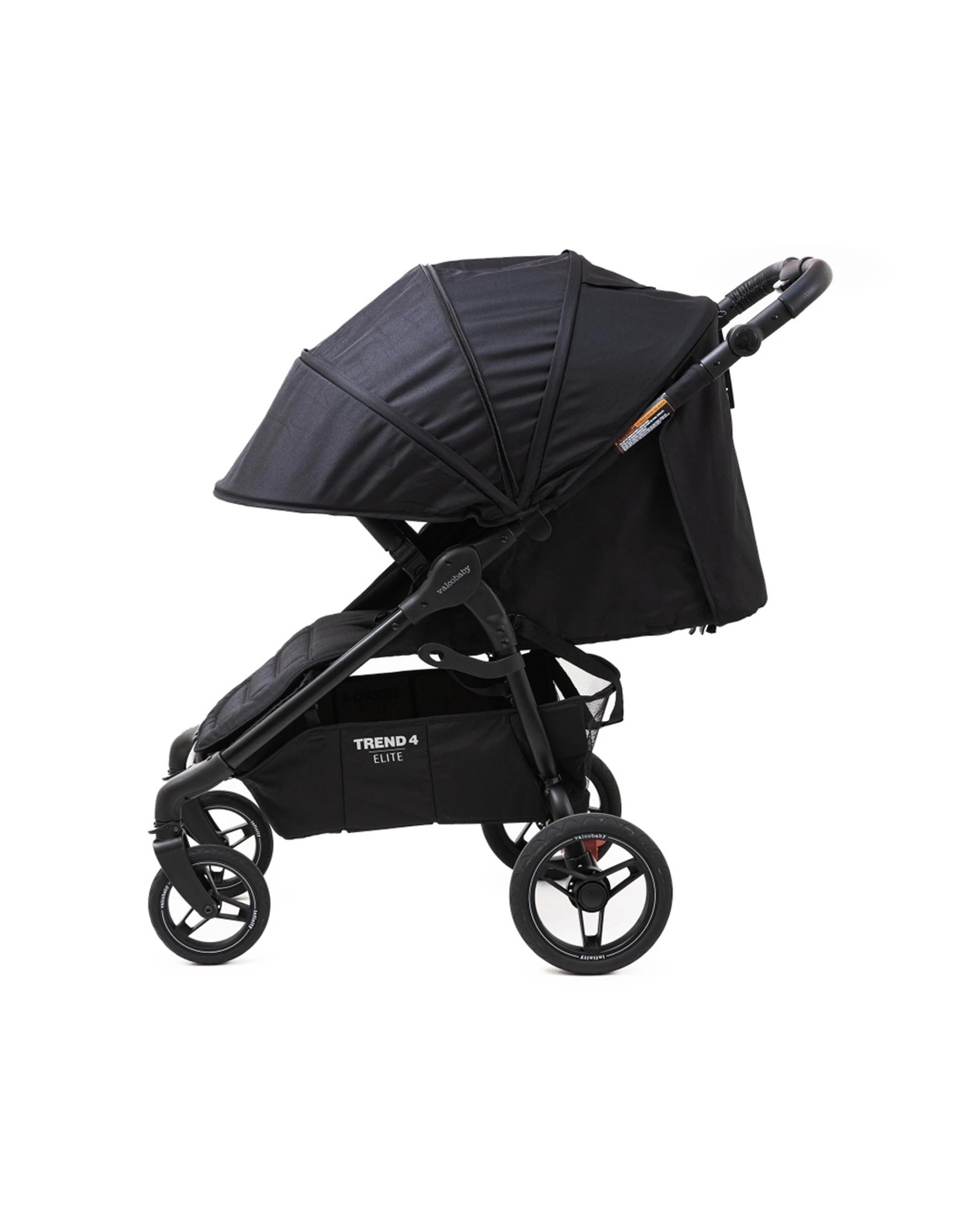 3 ValcoBaby Trend 4 Elite Stroller Pram One-Hand Fold Infinity Wheels Light - Black, 3 of 9