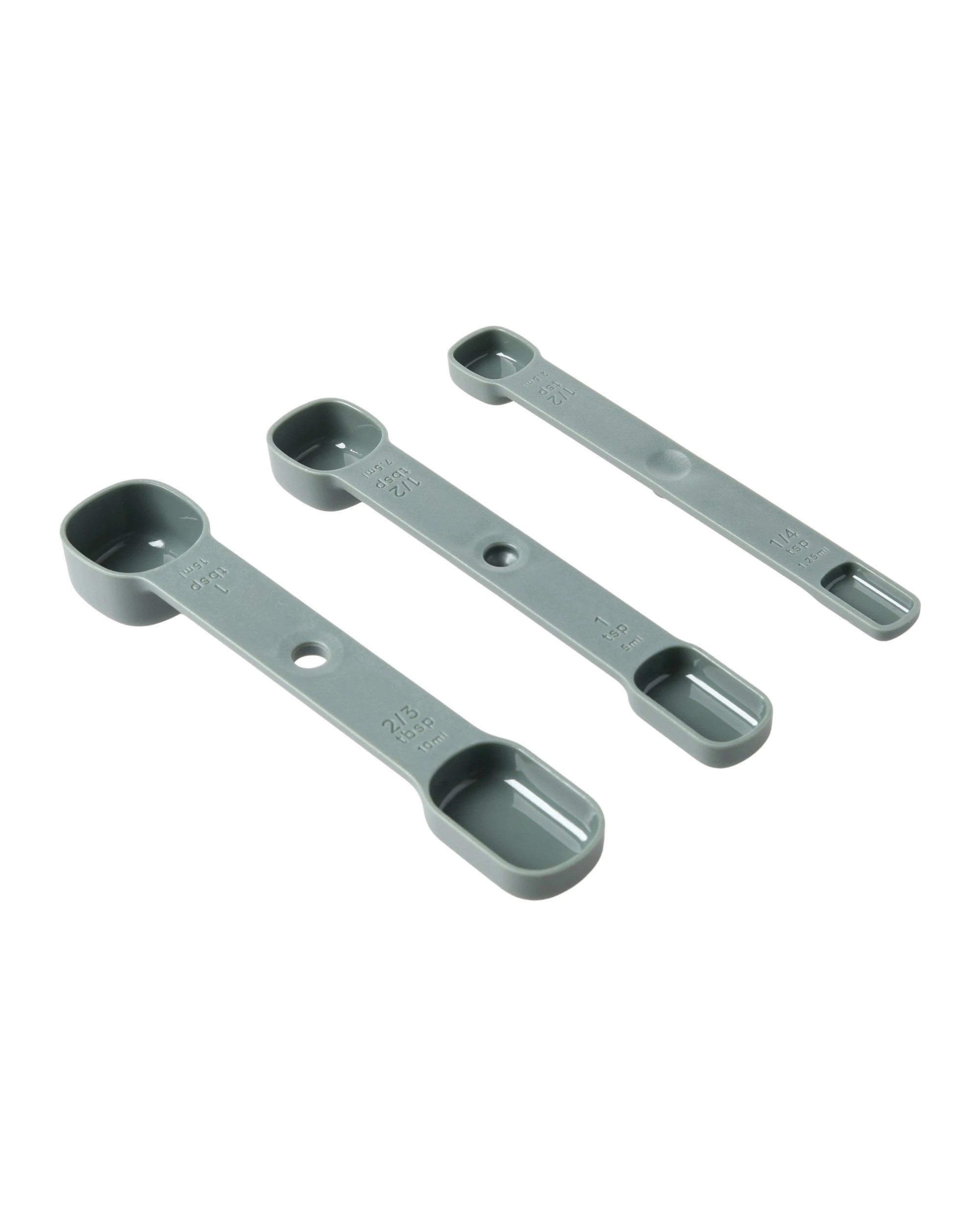 1 Gourmet Kitchen Modern Nesting Measuring Spoon Set 17.5x3.3x3cm - Green, 1 of 9