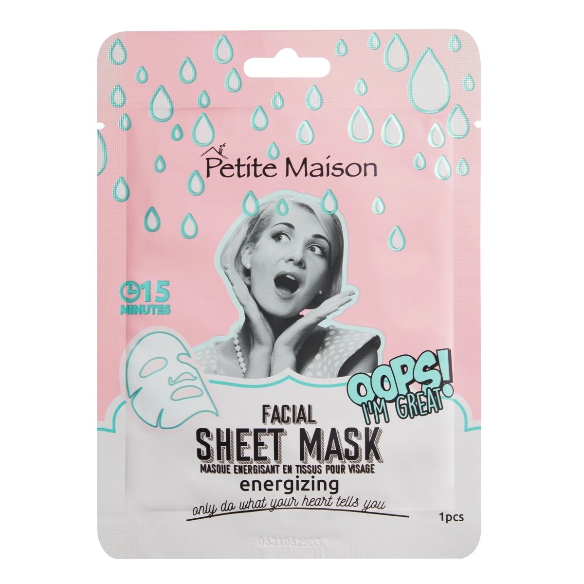1 Petite Maison Energizing Facial Sheet Mask 25ml, 1 of 2
