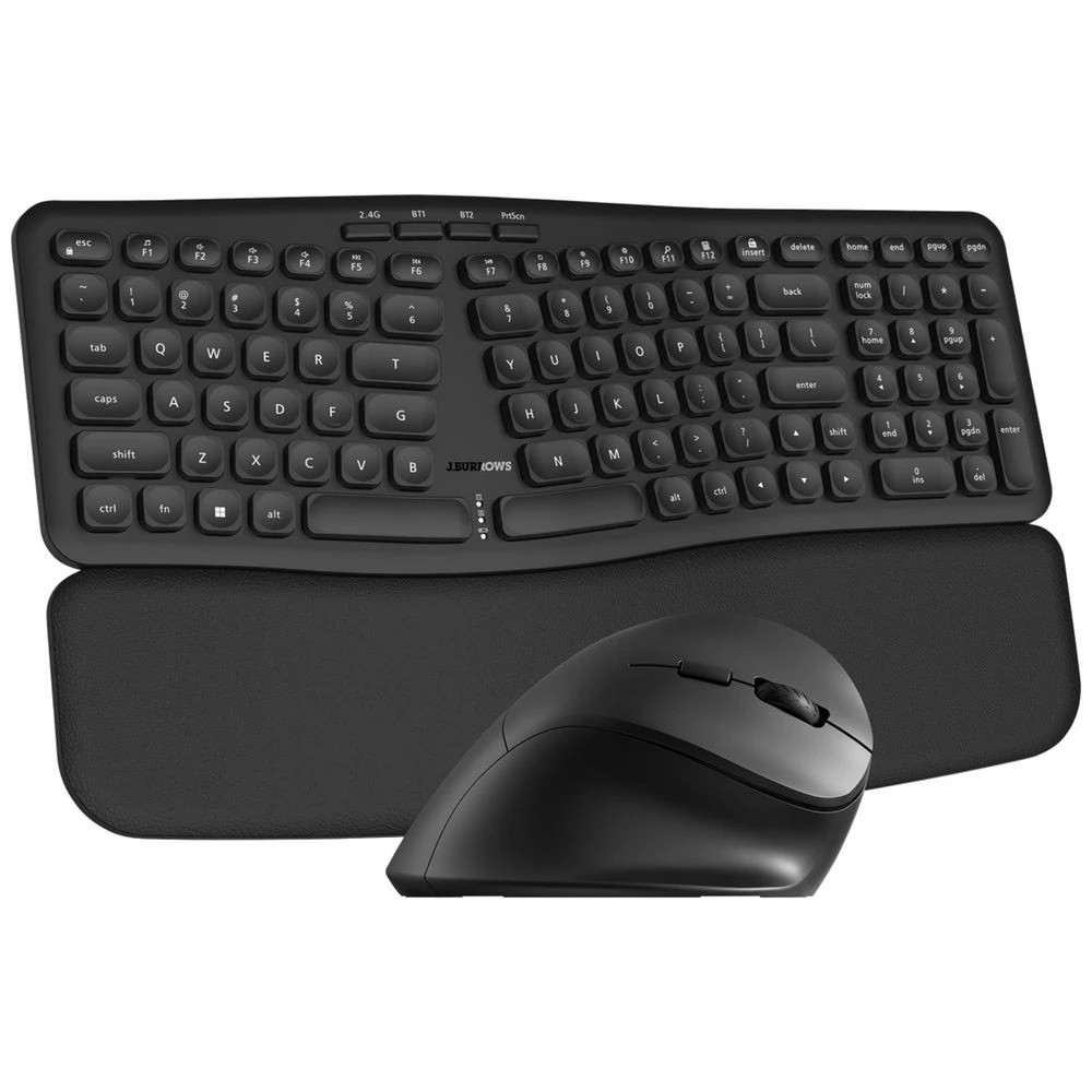 2 J.Burrows MK450 Wireless Ergonomic Keyboard and Mouse Combo, 2 of 10