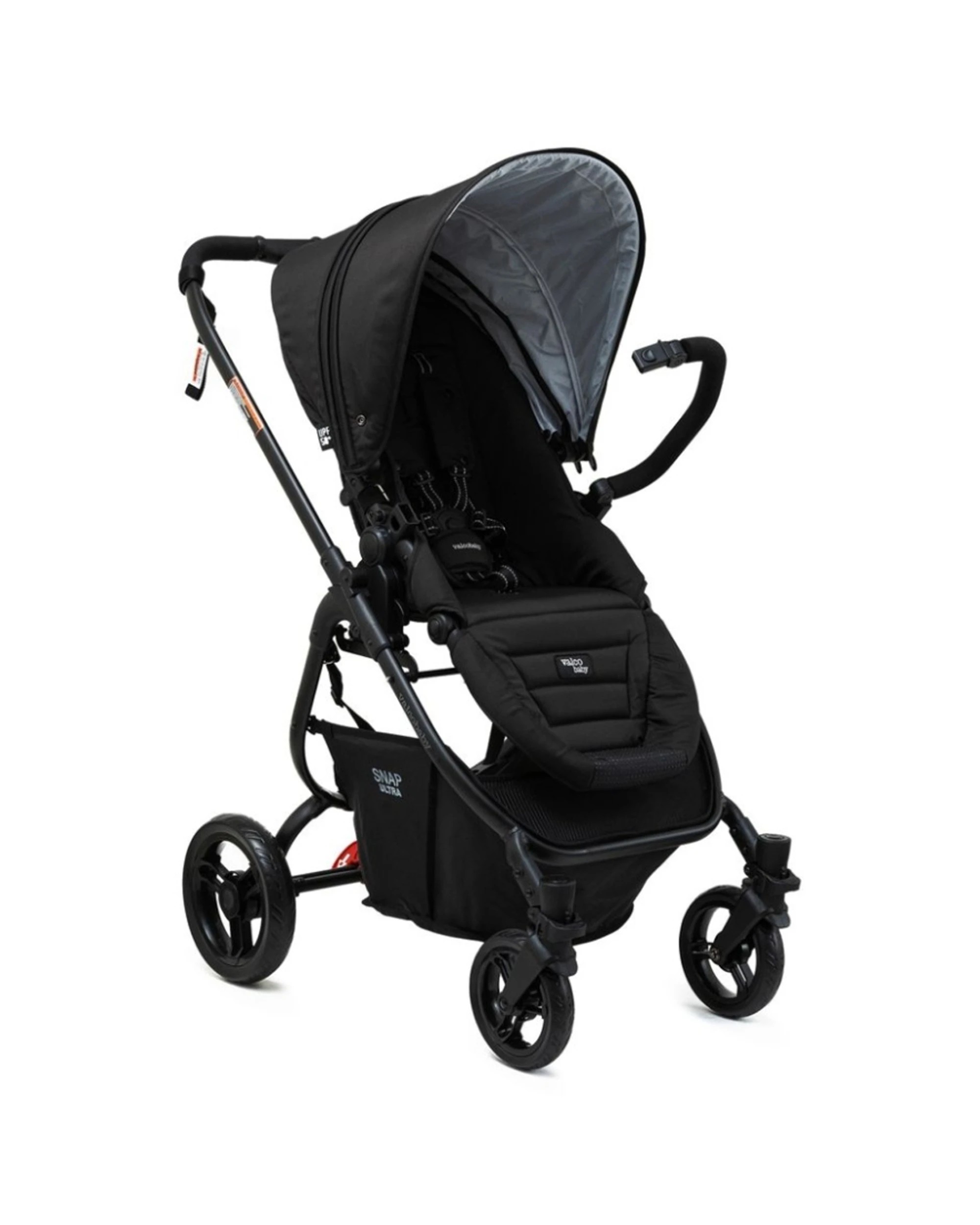 7 ValcoBaby Snap Ultra P Stroller Reversible Seat Compact Fold With Bootcover - Black, 7 of 8