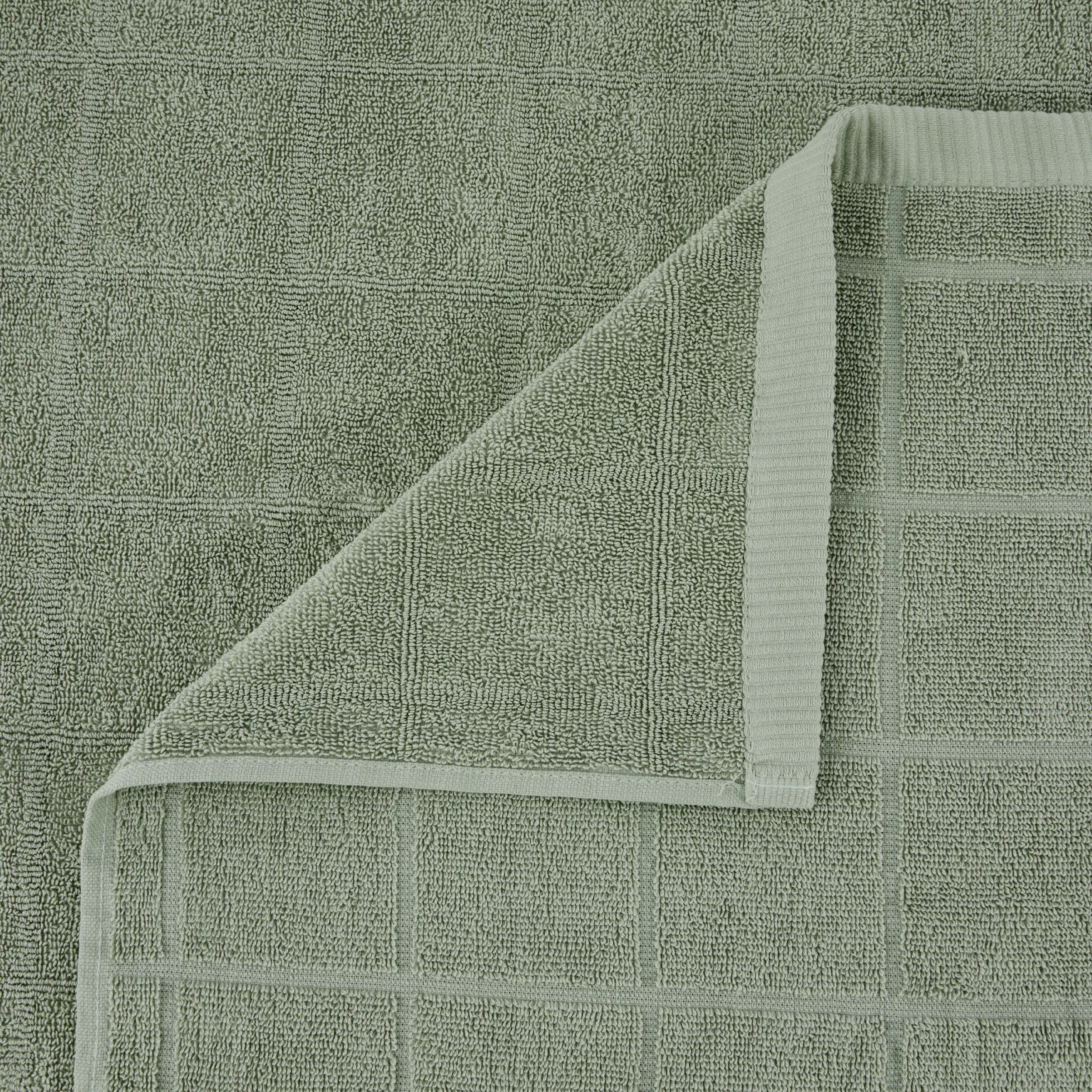 2 Cotton Grid Mega Towel - Sage, 2 of 5