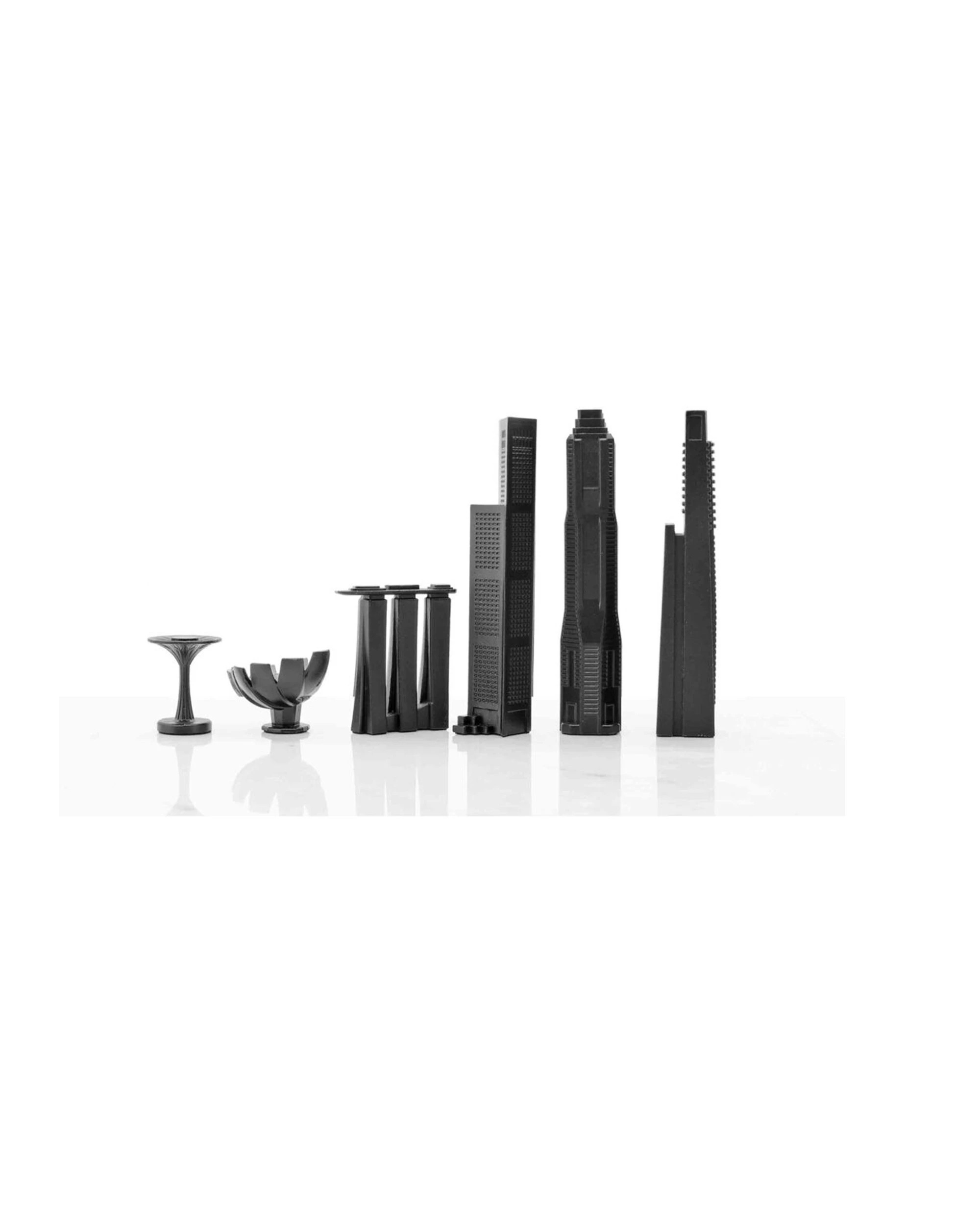 3 Skyline Chess 33pc Singapore Edition Wood Board With Printed Singapore Map - Black, 3 of 6