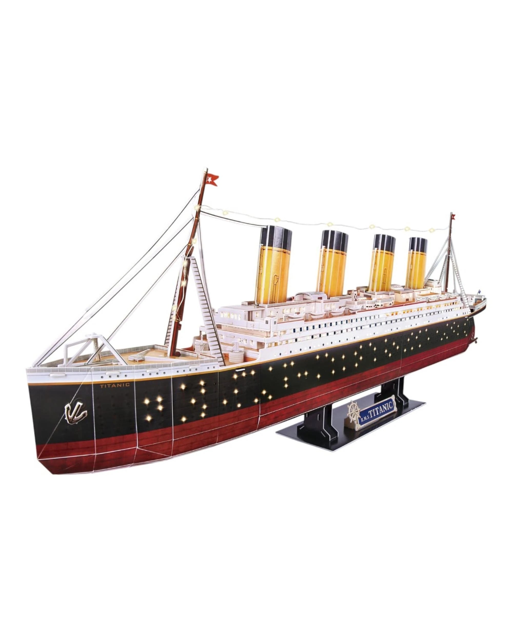 2 CubicFun Titanic 266 Piece 3D Model Kit with LED Lighting, 2 of 4