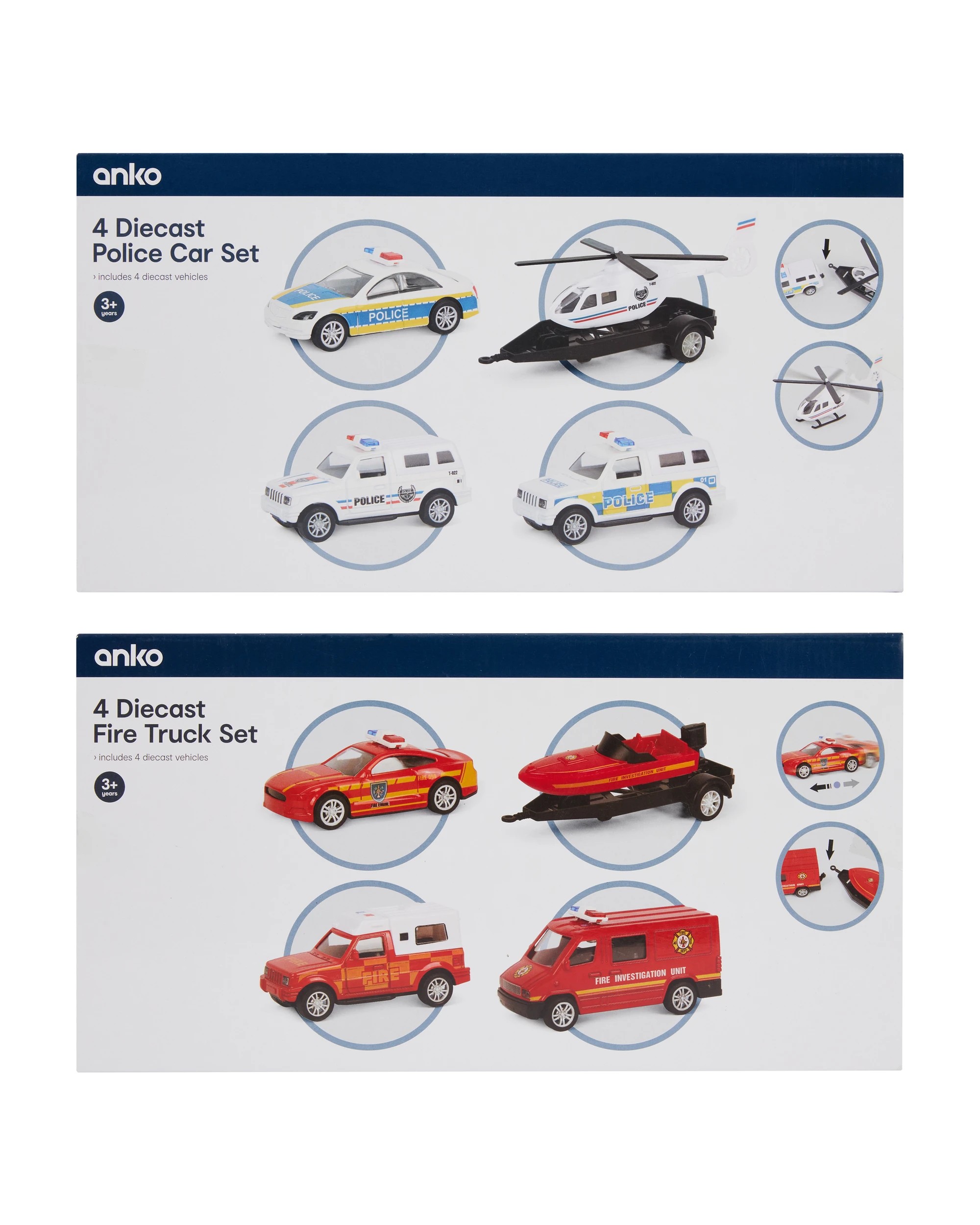 6 4 Pack Diecast Vehicles Set - Assorted, 6 of 6