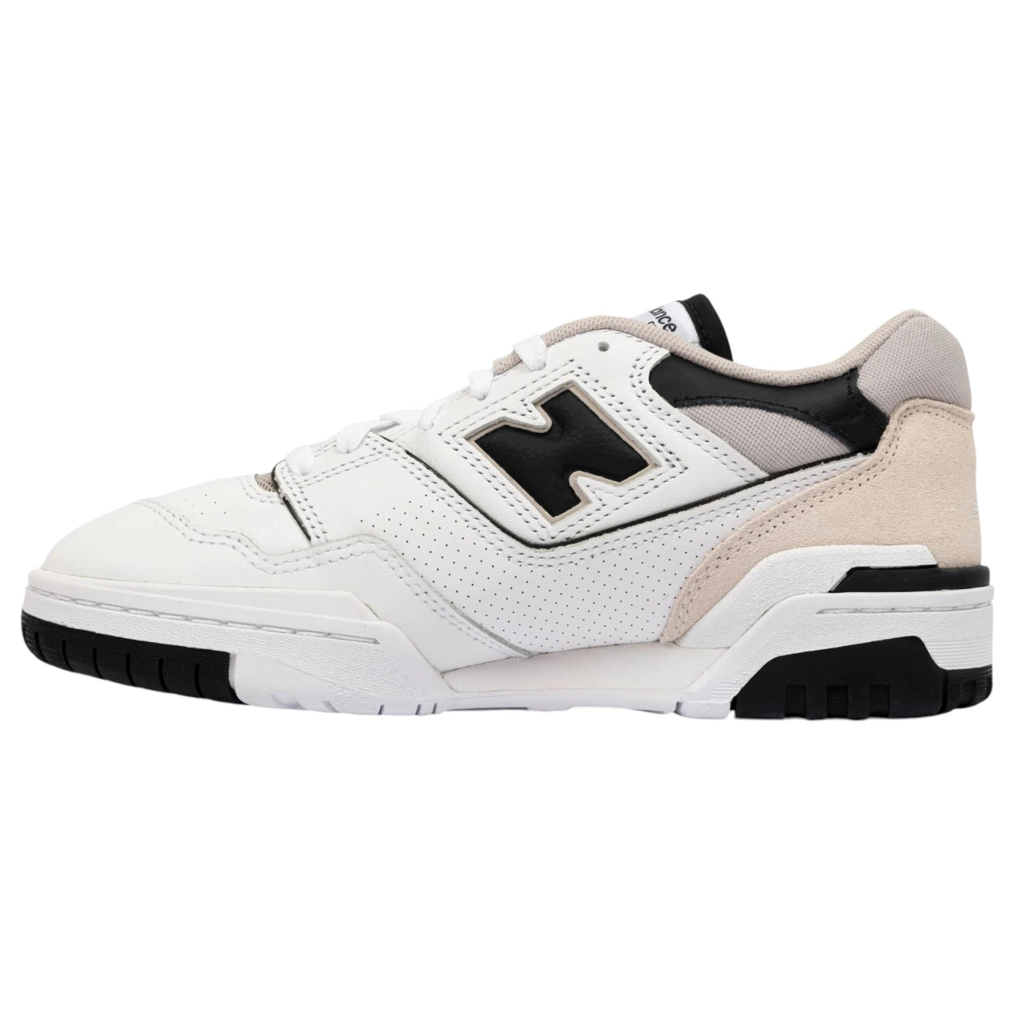 4 New Balance Mens 550 White/ Black Athletic Shoes WHITE/BLACK, 4 of 4