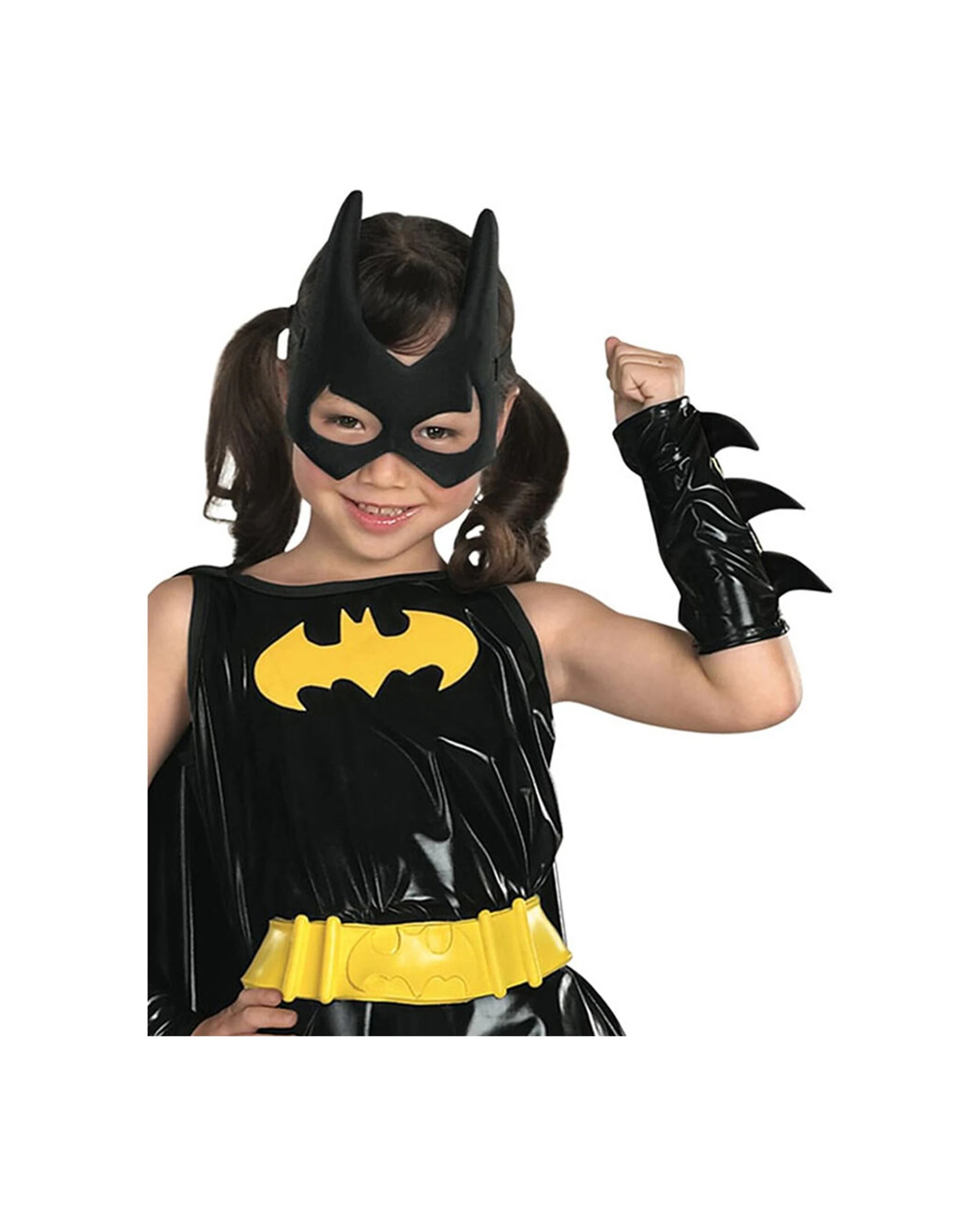 2 Dc Comics Batgirl Deluxe Girls Dress Up Costume Size S - Black, 2 of 3