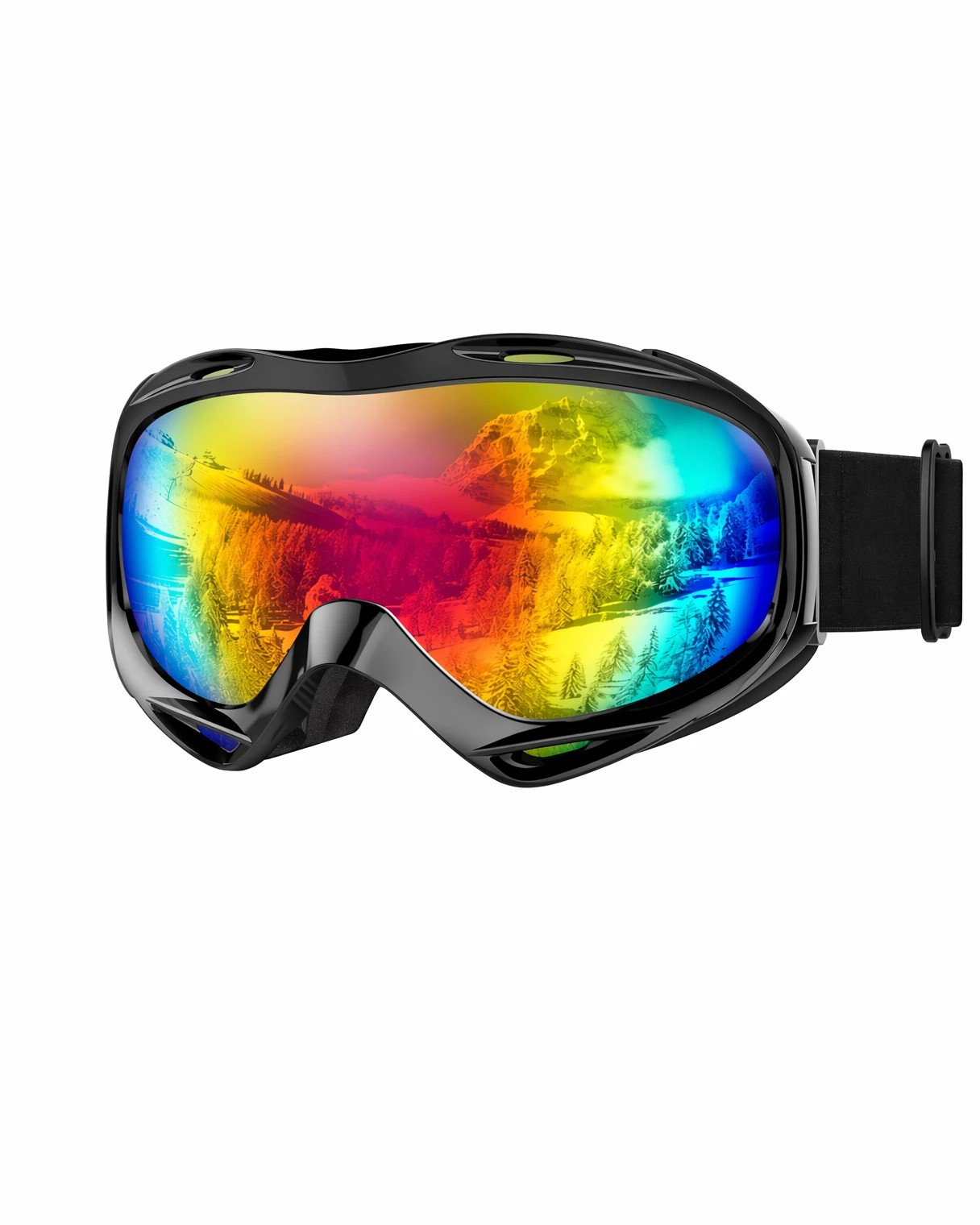 1 OutdoorMaster Adult Youth OTG Anti-Fog UV400 Goggles for Ski Snowboard, 1 of 8