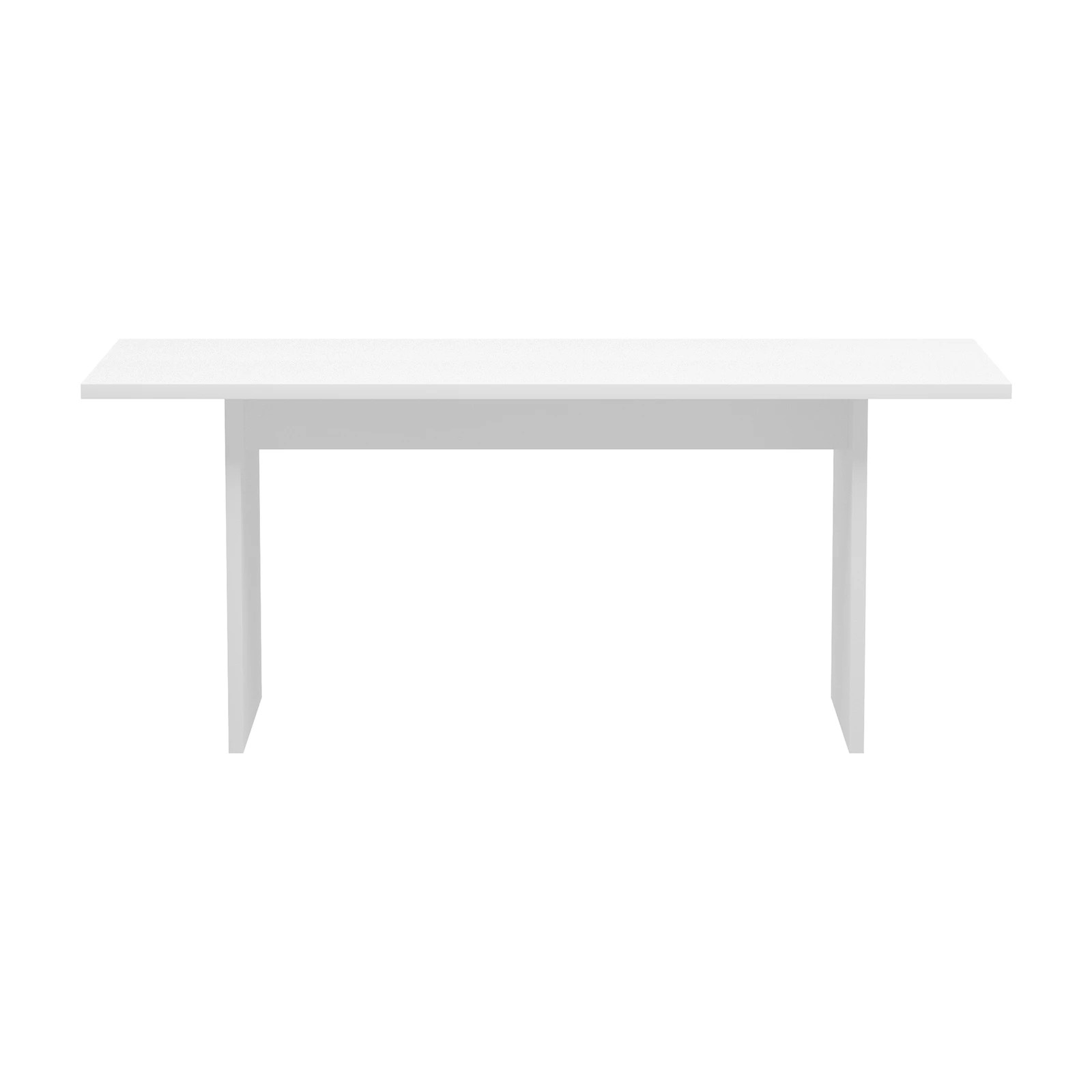 5 Oikiture 180cm Dining Table Rectangular Kitchen Dining Table Timber
 - White, 5 of 9