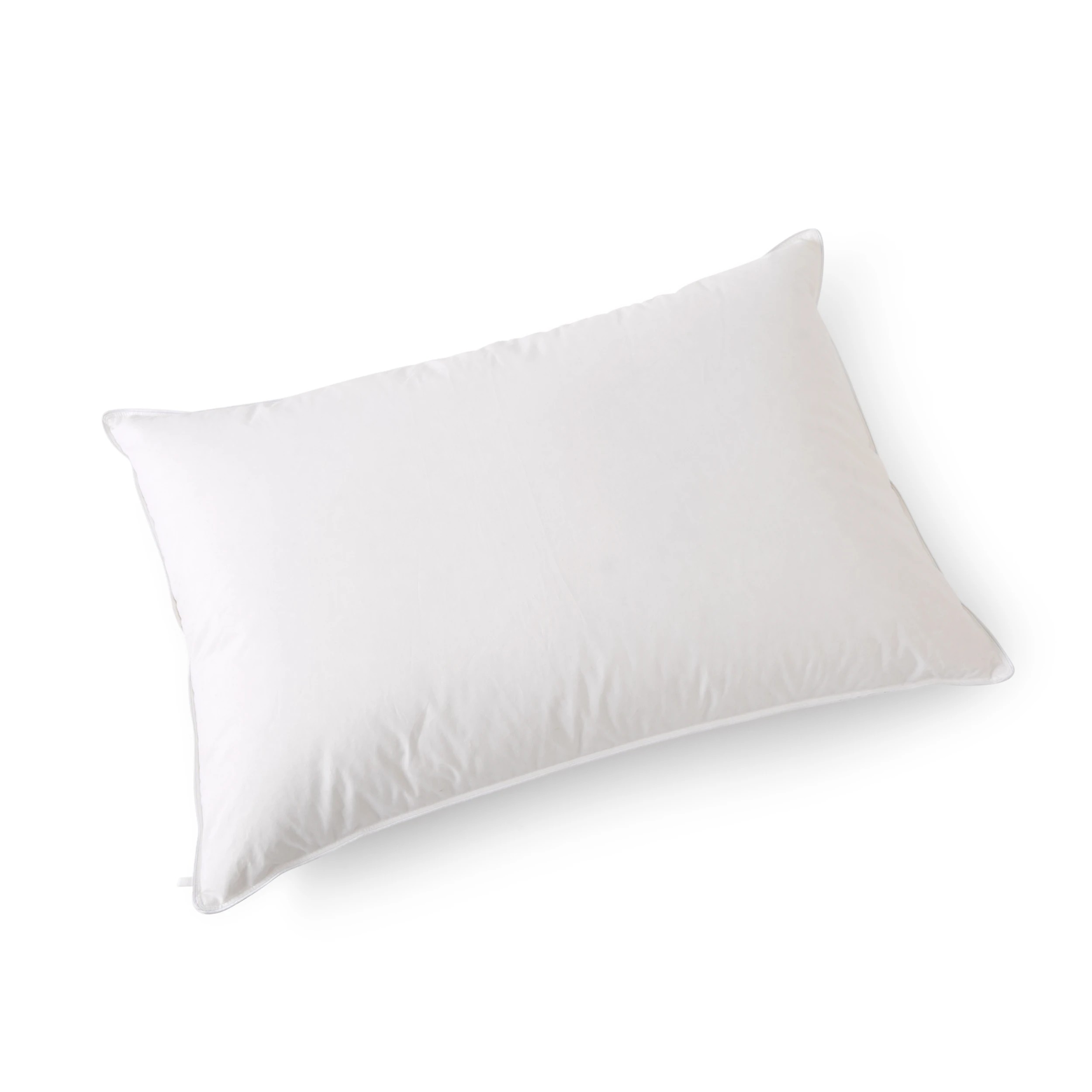 4 White Duck Down Surround Pillow - Medium Profile, White, 4 of 9