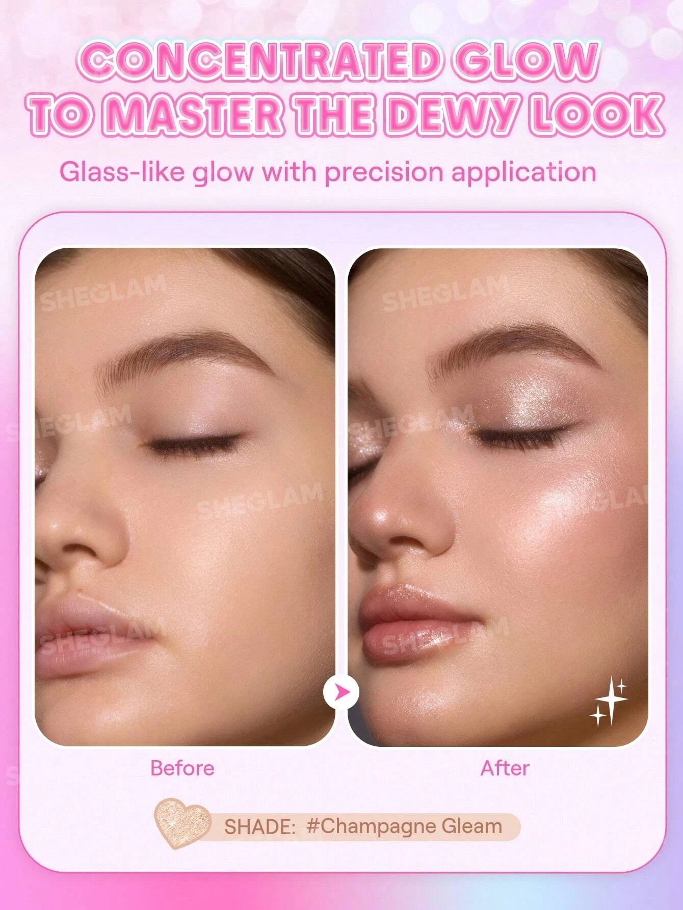 3 SHEGLAM Crystal Jelly Glaze Stick - Champagne Gleam, 3 of 6