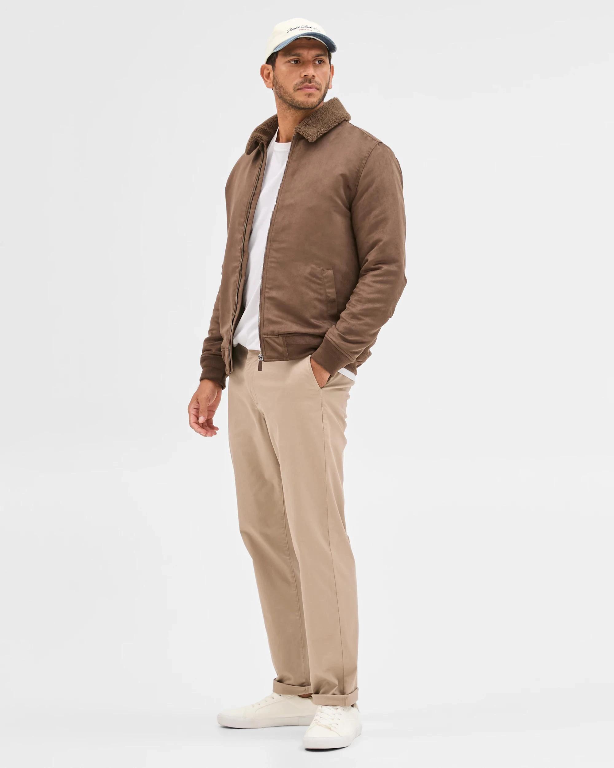 2 Target Man Faux Suede Jacket CHOCOLATE, 2 of 7