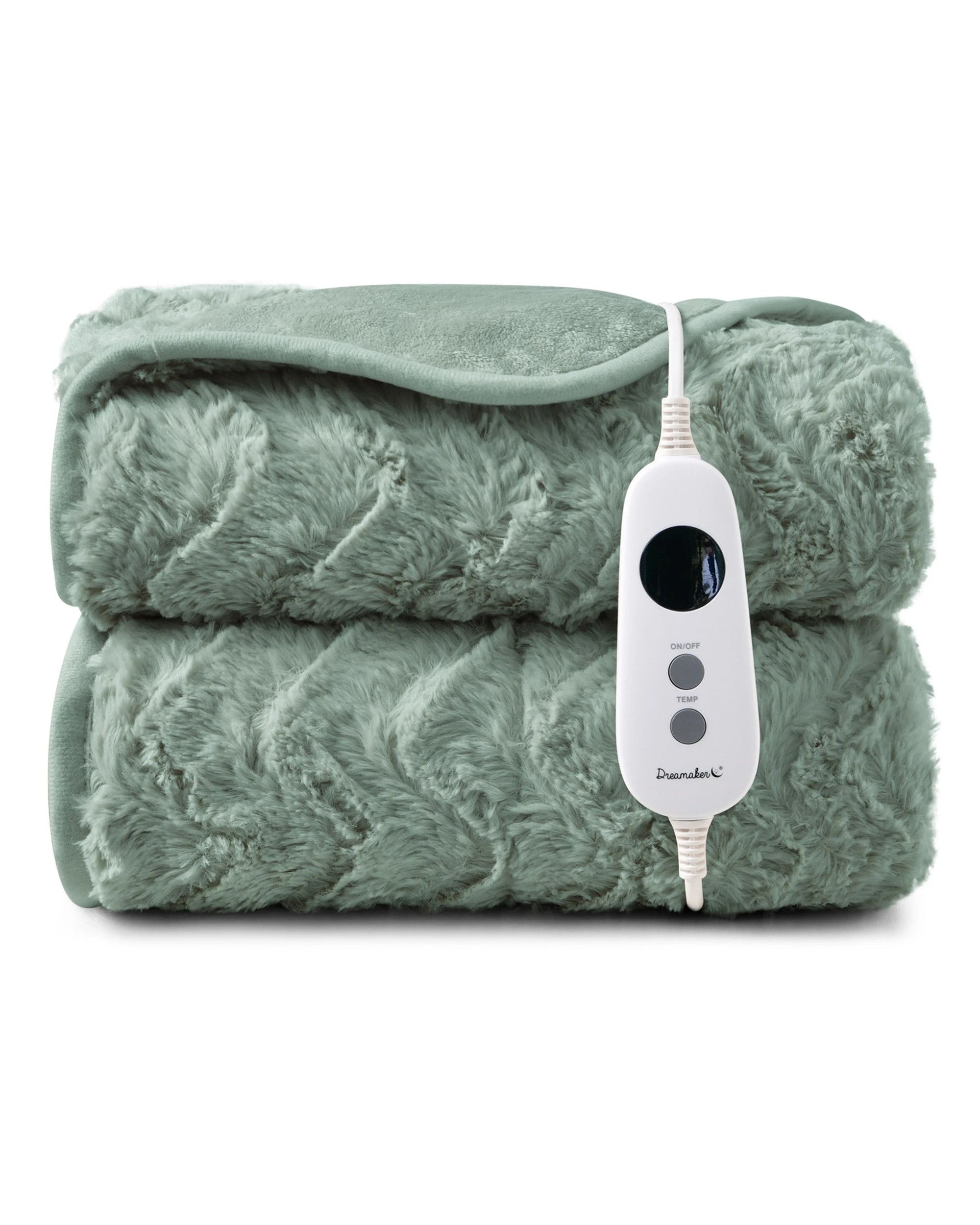 2 Dreamaker Felix 500gsm Faux Fur Heated Throw 180x200cm - Leaf, 2 of 7