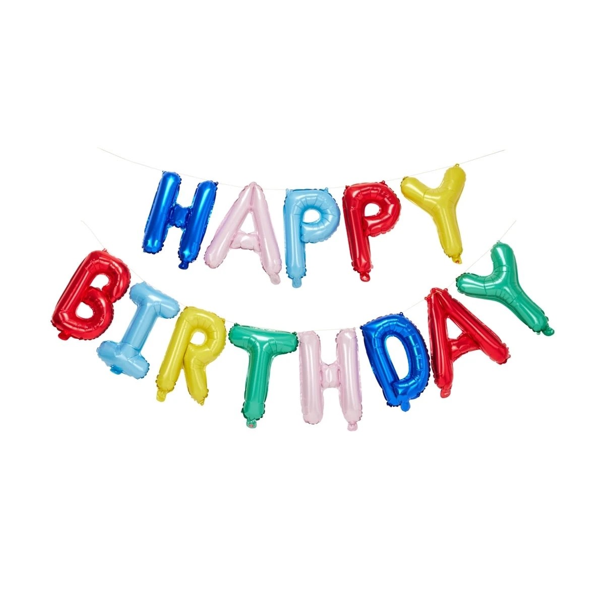 1 Bright Happy Birthday Foil Balloon, 1 of 4