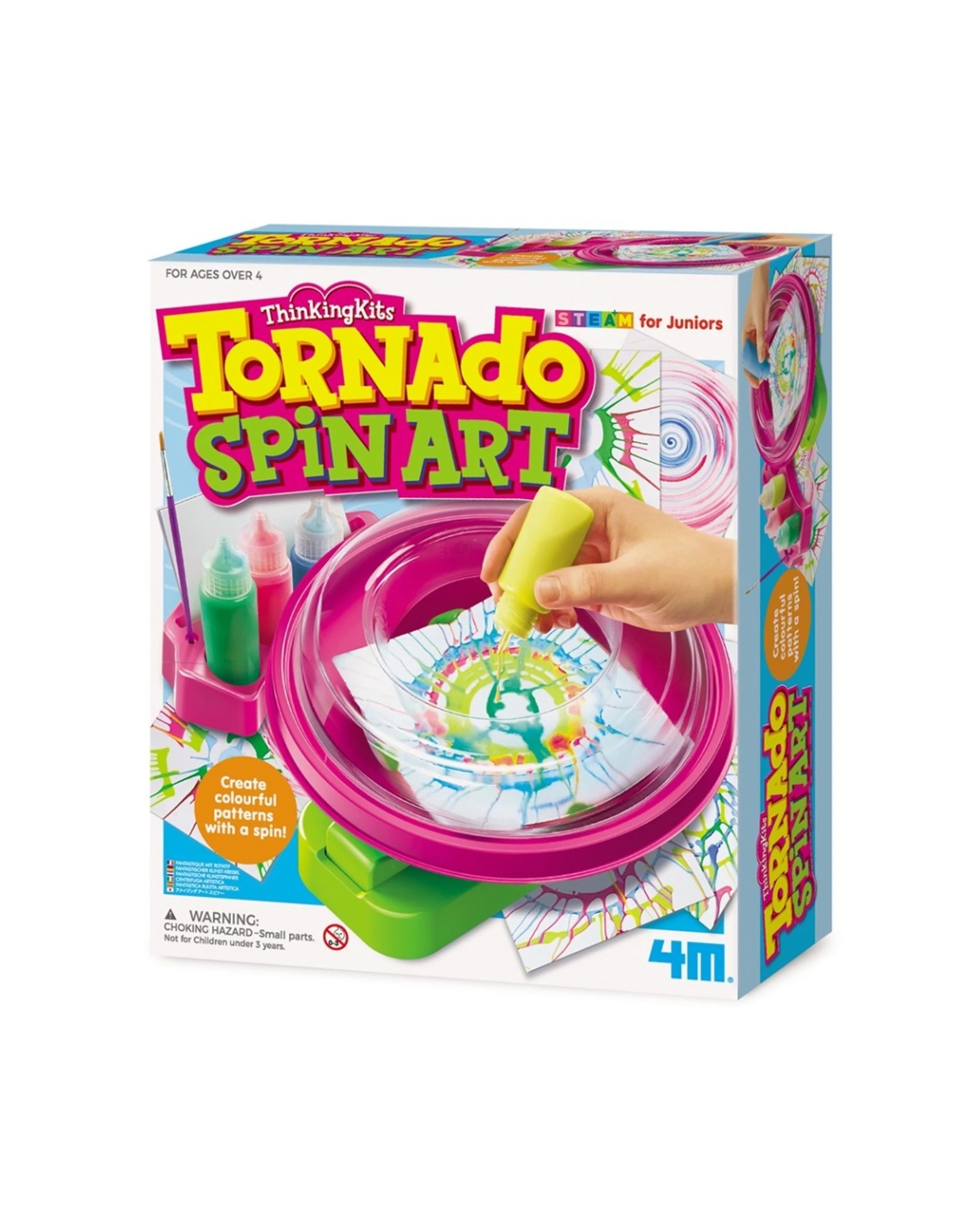 1 4M ThinkingKits Tornado Spin Art Kids Craft Fun Activity Play Kit - Multi, 1 of 3