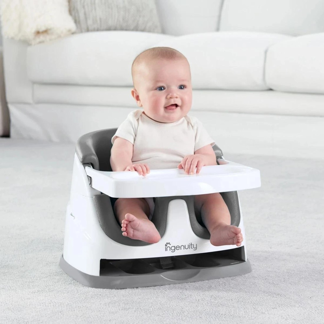 2 Ingenuity Baby Base 2-in-1 Seat - Slate​ - Grey, 2 of 10