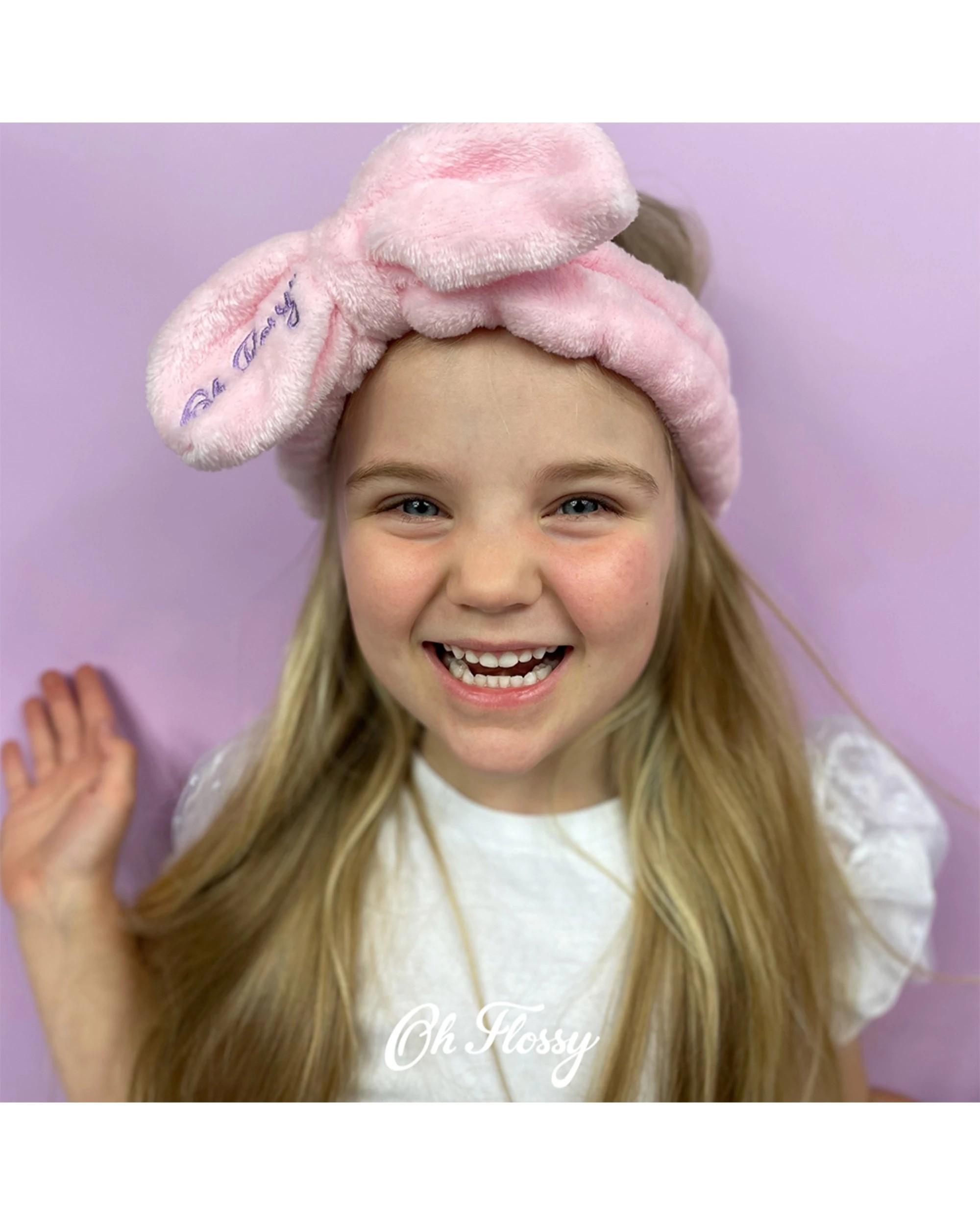 7 Oh Flossy Fluffy Makeup Cosmetic Headband Hairband 2PK - Pink, 7 of 8