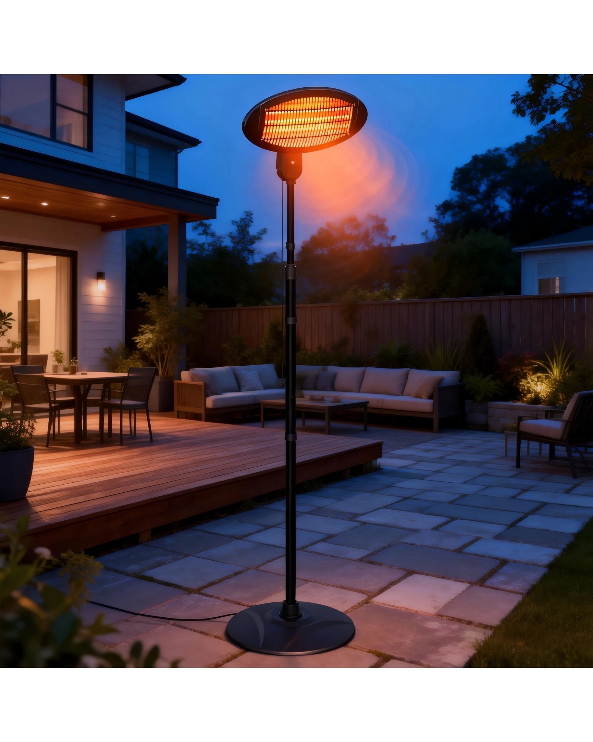 2 Advwin Electric Outdoor Patio Heater
 - Black, 2 of 6