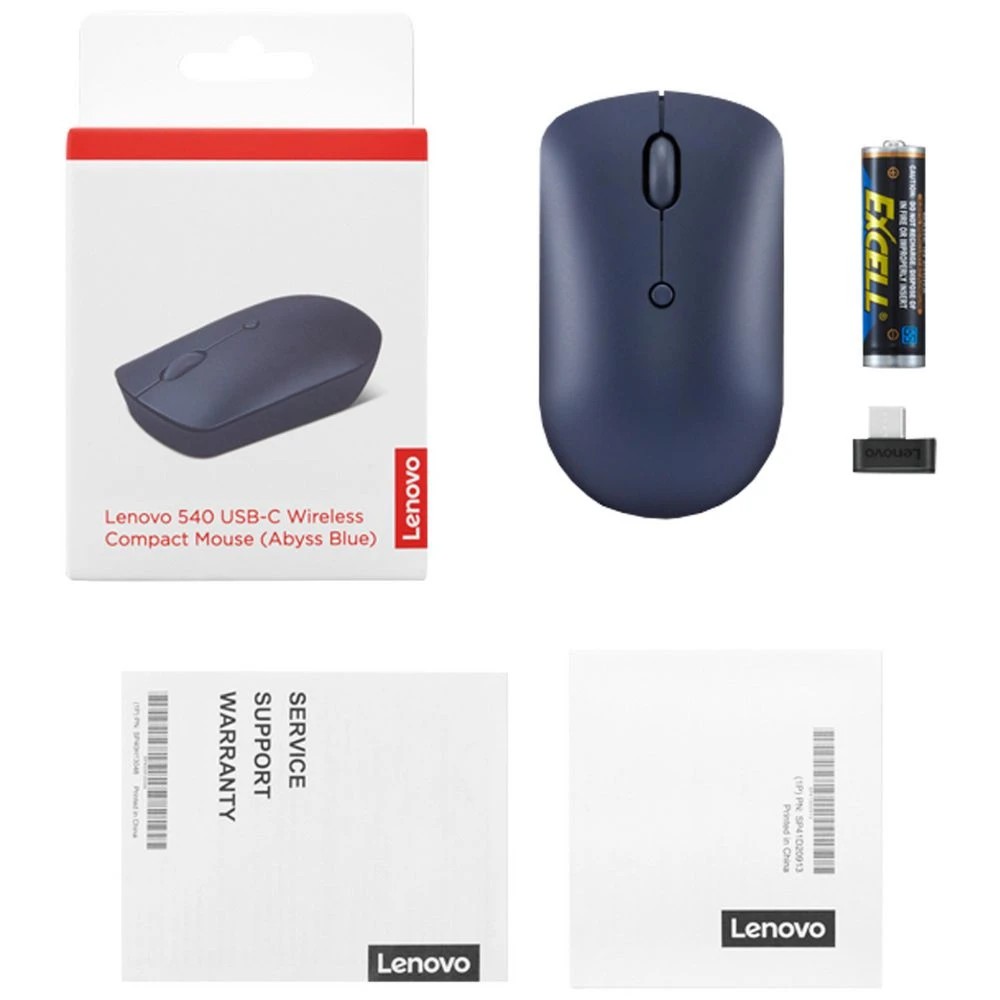 7 Lenovo 540 USB-C Wireless Mouse Abyss Blue, 7 of 7