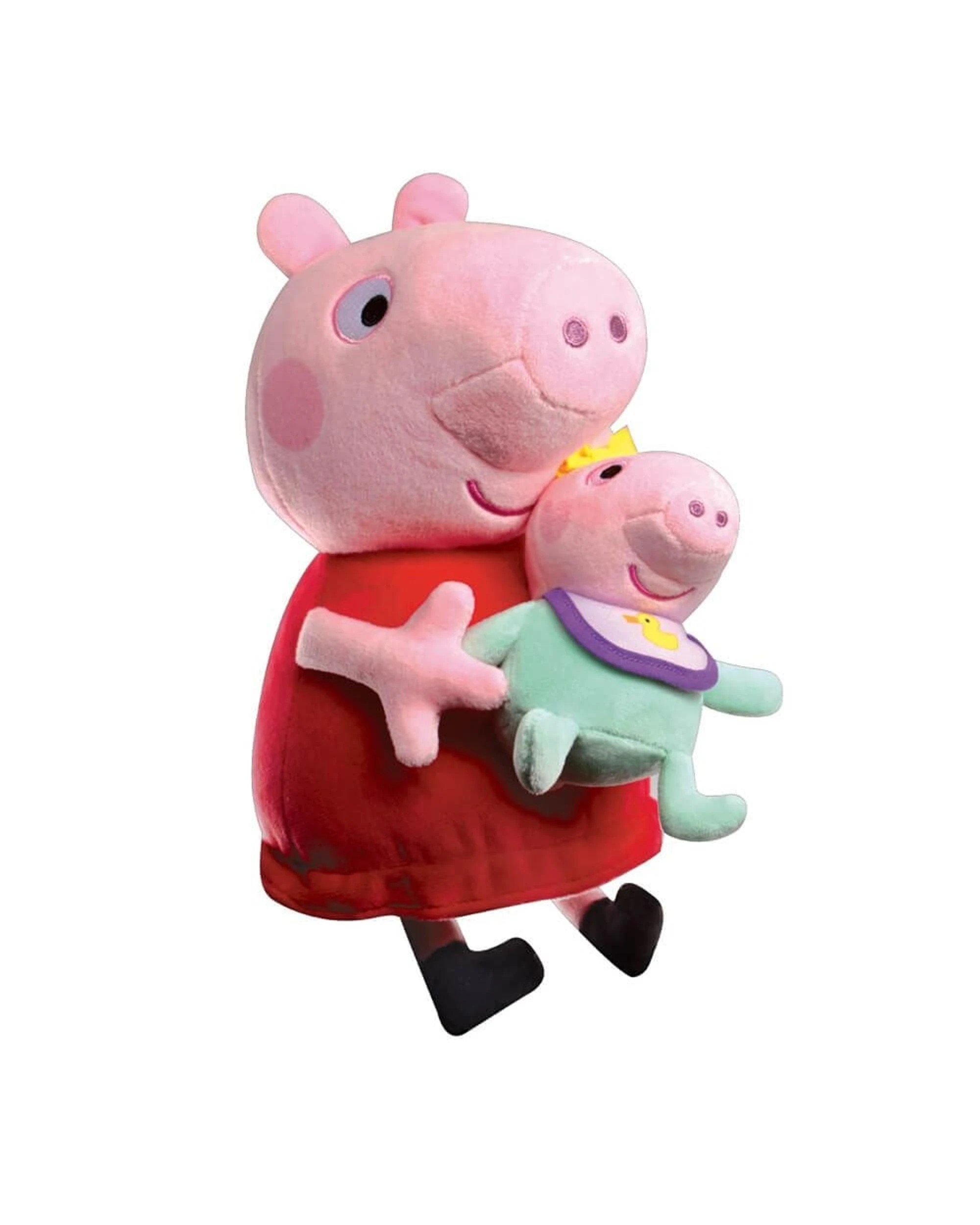 4 Peppa Pig Peppa and Evie Cuddling Plush, 4 of 6