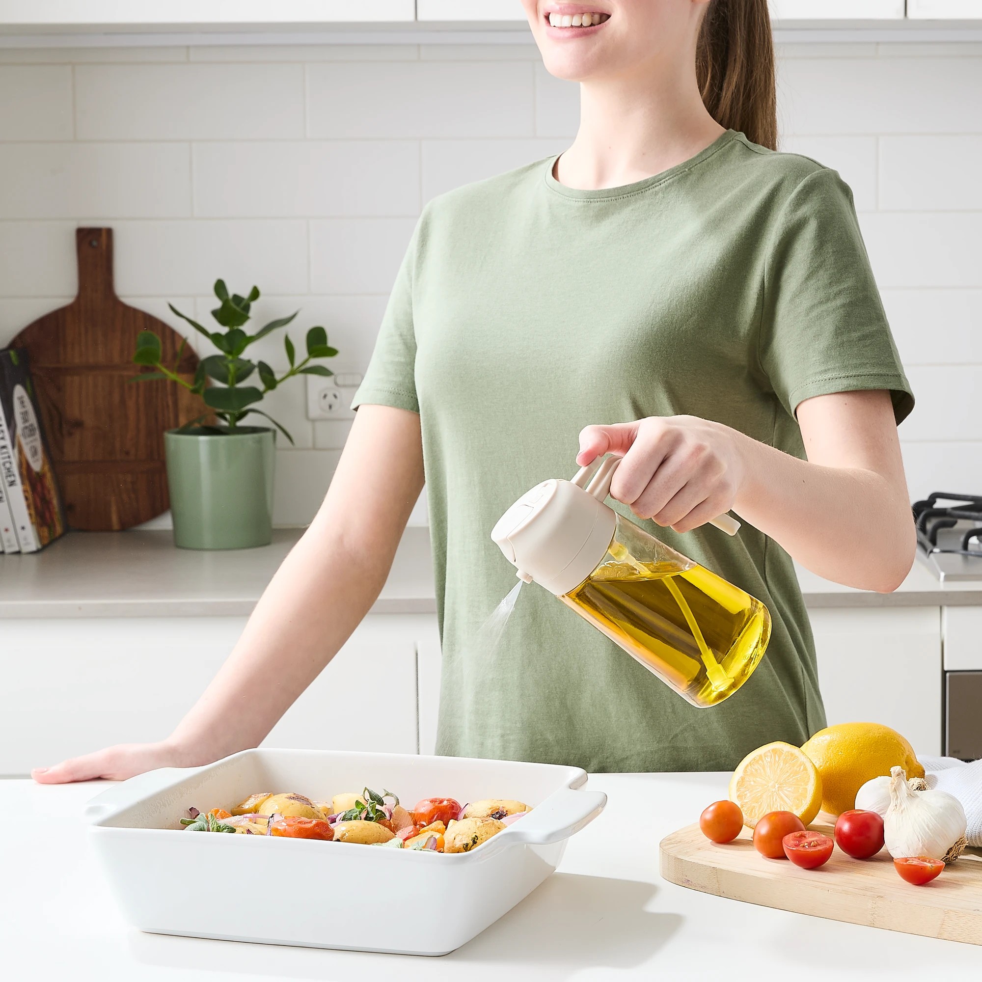 2 450ml Oil Spray and Pour Bottle, 2 of 10