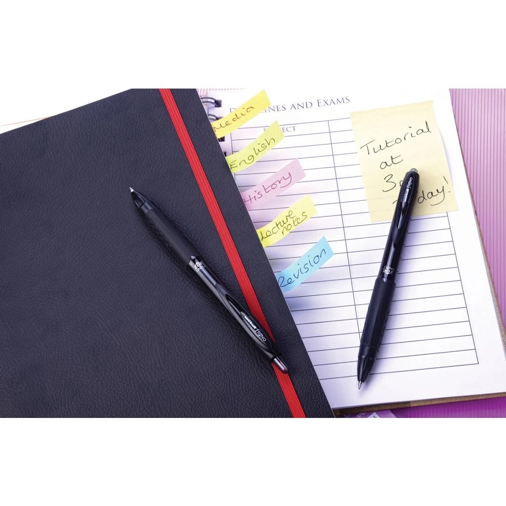 5 Uni-Ball Signo 307 Fine Retractable Gel Pens Black 4 Pack, 5 of 5